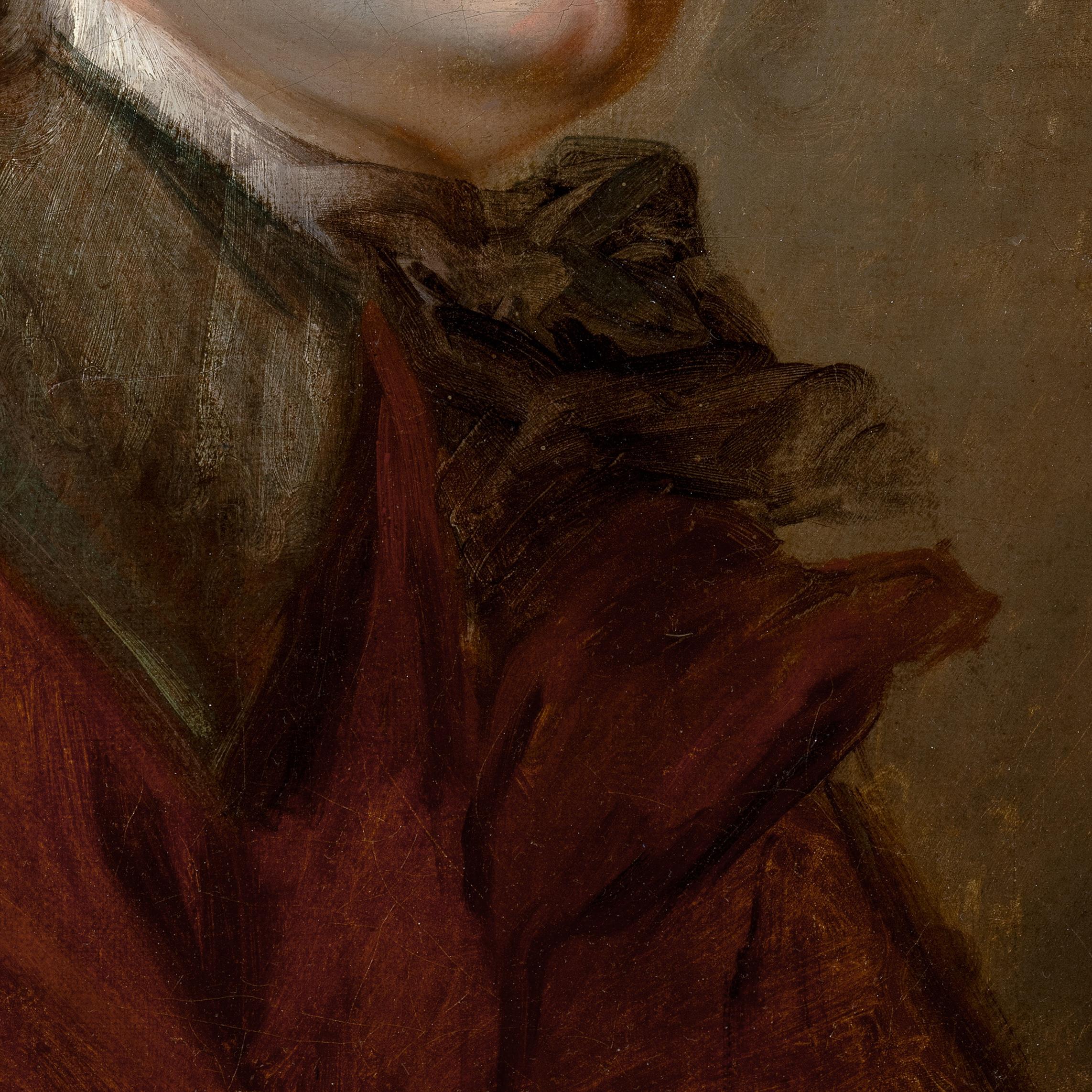  French Academic School, 18th century
A tête d’expression study of a gentleman, c. 1780-90
Oil on canvas
46.1 x 35 cm.; (within frame) 57.5 x 46.6. cm.

Provenance:
Private Collection, Switzerland, until 2020;
Private Collection, United