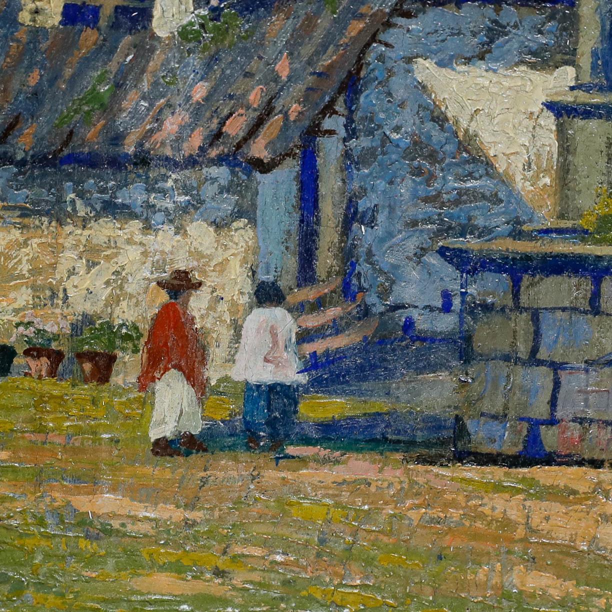 A. Vallejo - 1933 Oil, The Chapel of Consolation, Ecuador For Sale 1