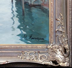 A Venice Backwater Canal, early 20th Century  by MARIO MARESCA (1877-c.1959)
