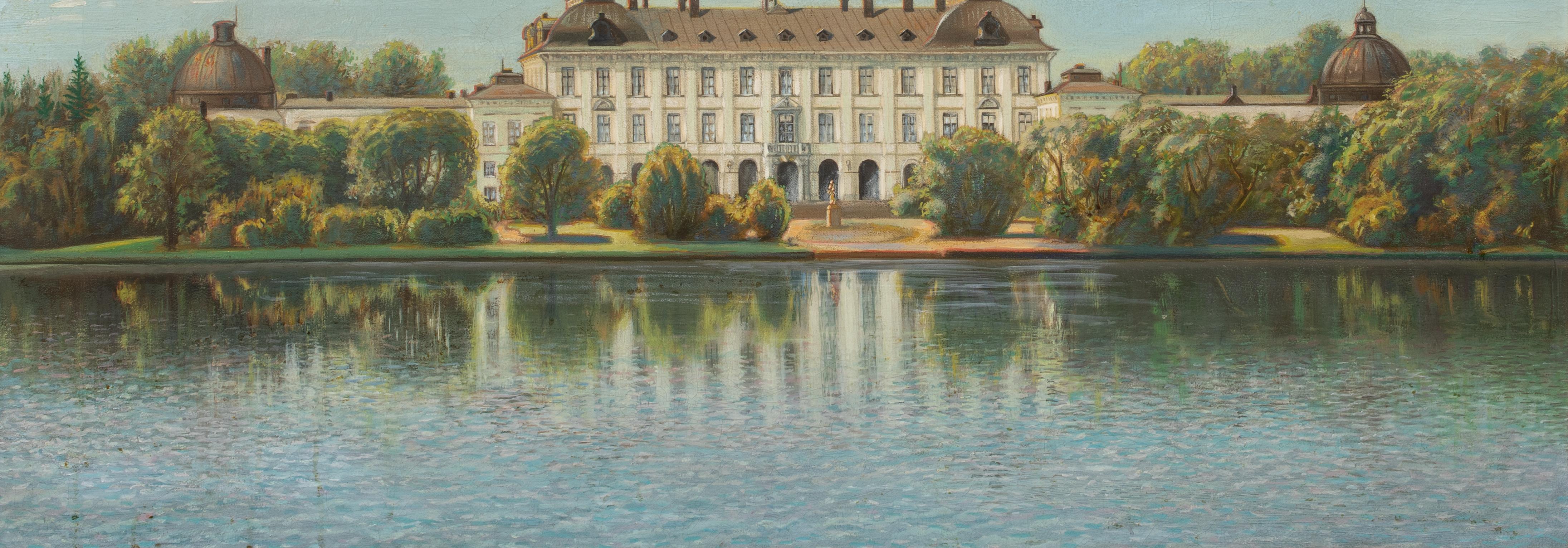 Palacio Real de Drottningholm, Estocolmo, Suecia, siglo XIX  Escuela Europea en venta 2