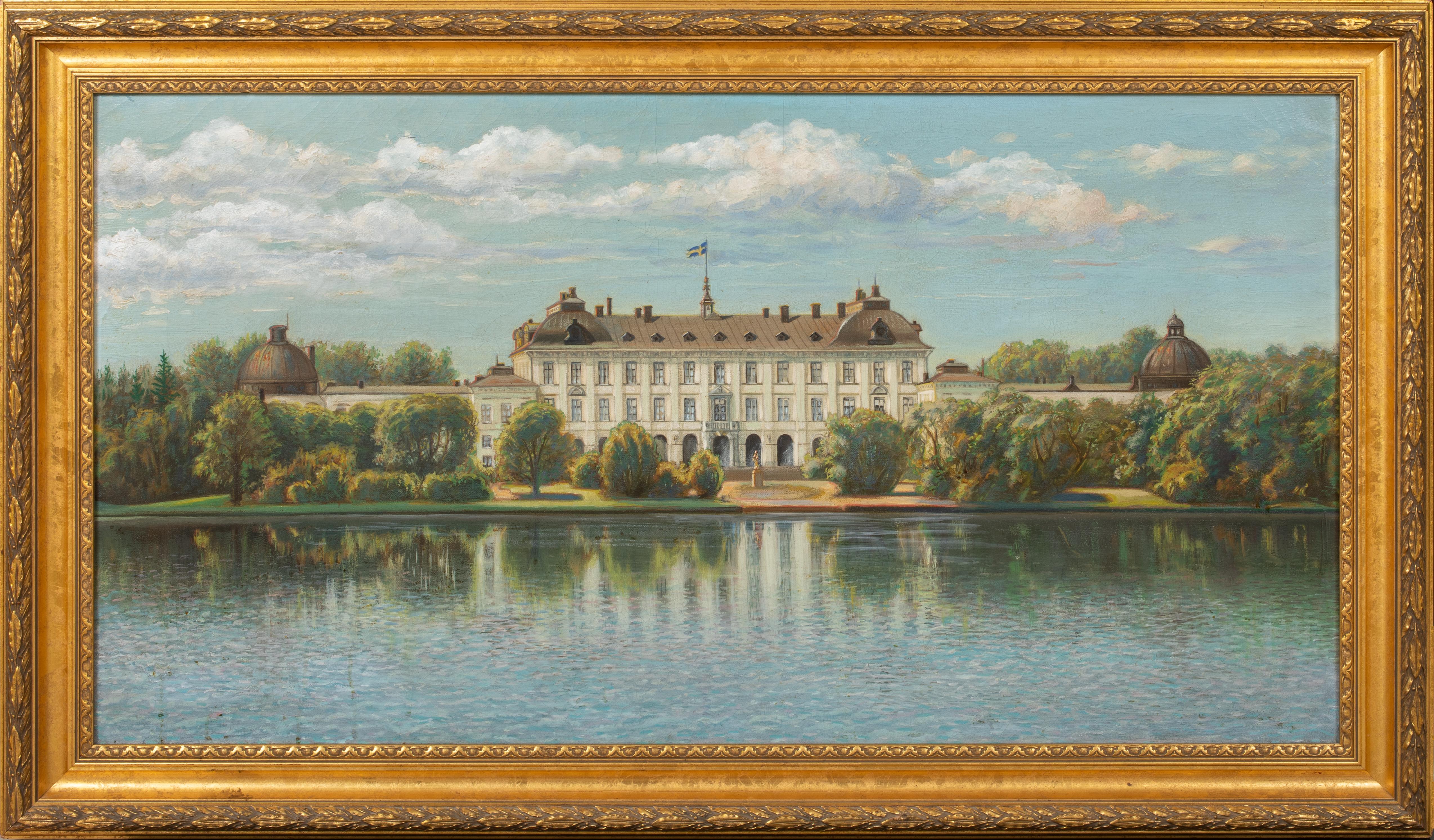 Landscape Painting de Unknown - Palacio Real de Drottningholm, Estocolmo, Suecia, siglo XIX  Escuela Europea