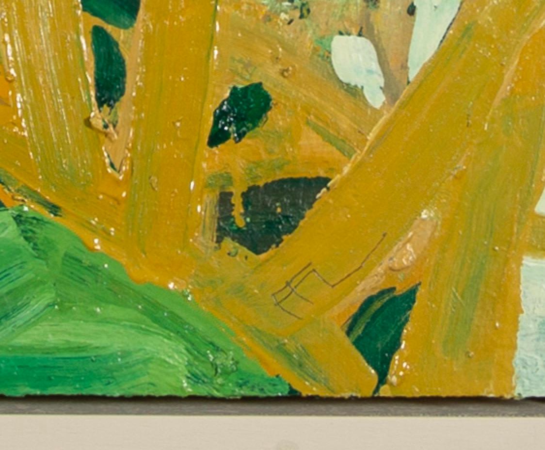 A Wild Guess, Oil on Gesso Board, Landscape Painting by Ffiona Lewis, 2023 4