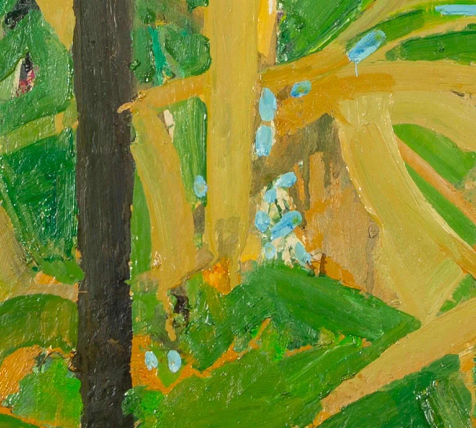 A Wild Guess, Oil on Gesso Board, Landscape Painting by Ffiona Lewis, 2023 5