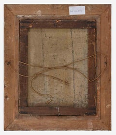 Eine junge orientalische Frau, die in den Spiegel schaut - Öl auf Leinwand - 19.