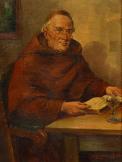 A. Zimmerman - 19th Century Oil, The Monk