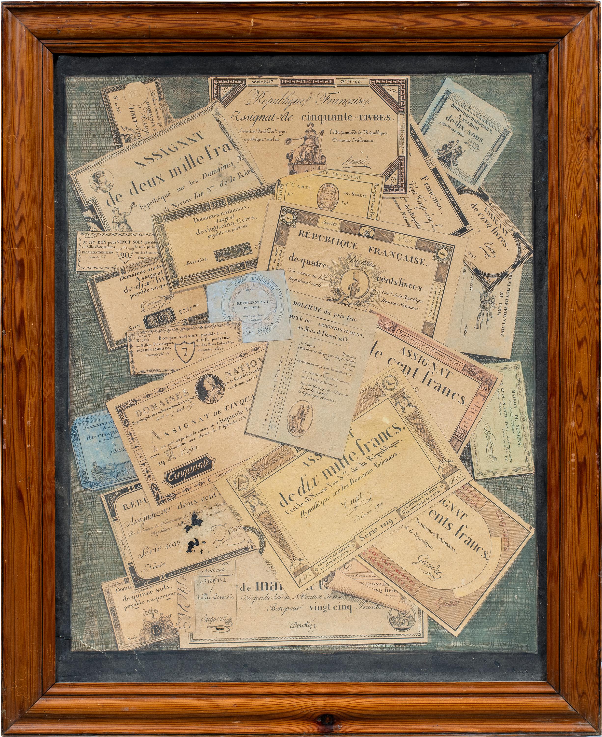 A.A. Lejeune - 19th century Napoleon still life painting - Trompe l’oeil