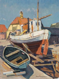 Aage Backhausen (1908-1966) - Mid 20th Century Oil, In for Repairs