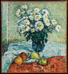 Aart Glansdorp (1903-1989) - 20th Century Oil, Daisies