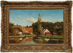 Abraham van der Wissel (1865-1926) - Öl, Blick auf die Kirche, Ende 19.