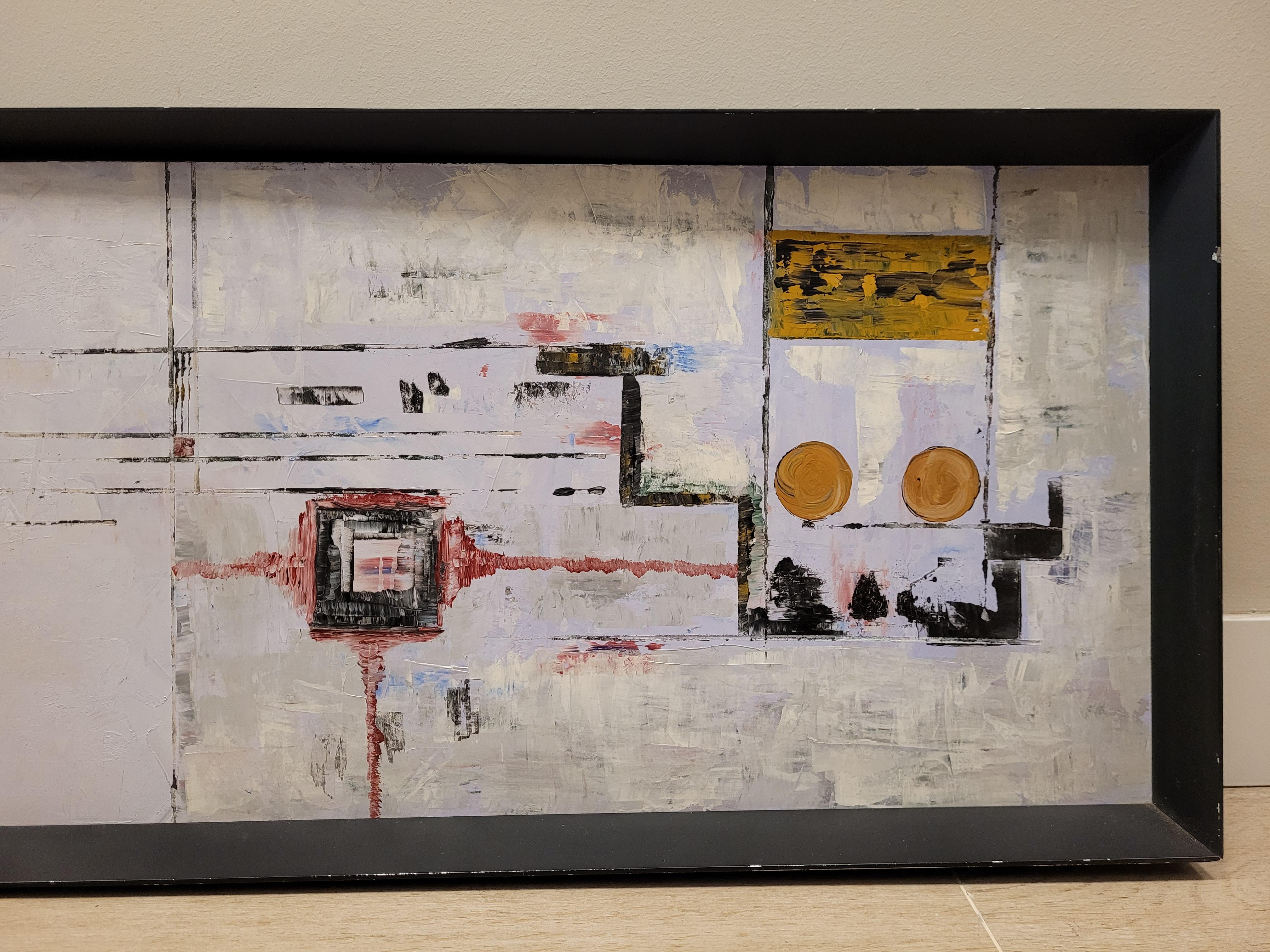 Acrílico abstracto sobre lienzo por J. C. Cárdenas en venta 3