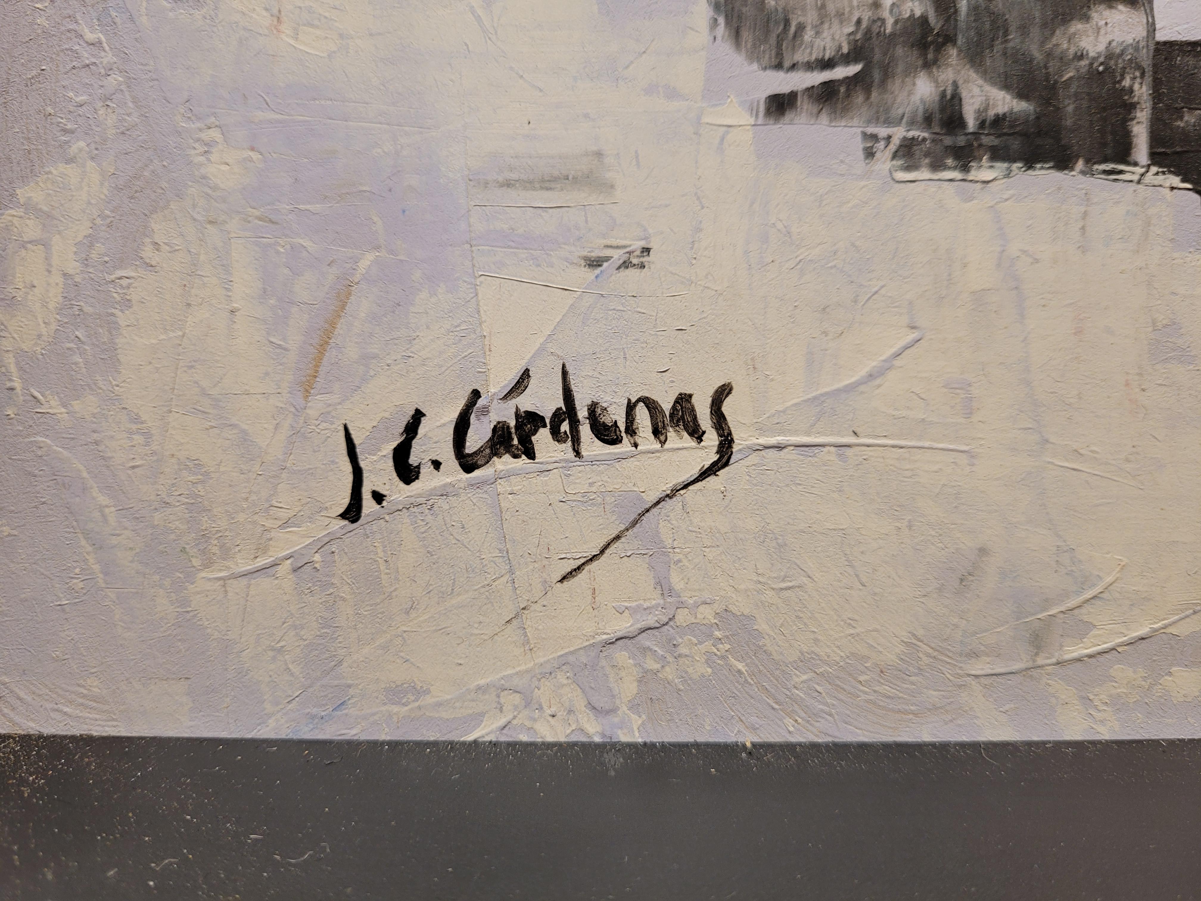 Acrílico abstracto sobre lienzo por J. C. Cárdenas en venta 4