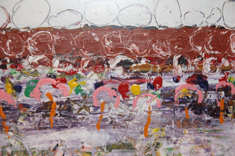 abstract bicycle painting