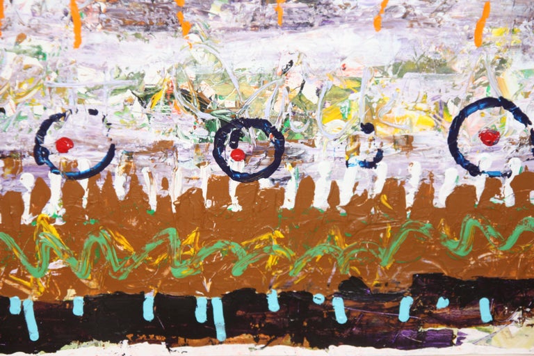 abstract bicycle painting