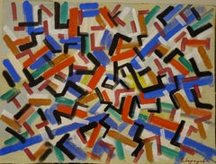 "Abstract composition" cm. 36 x 27  Tempera   1920?