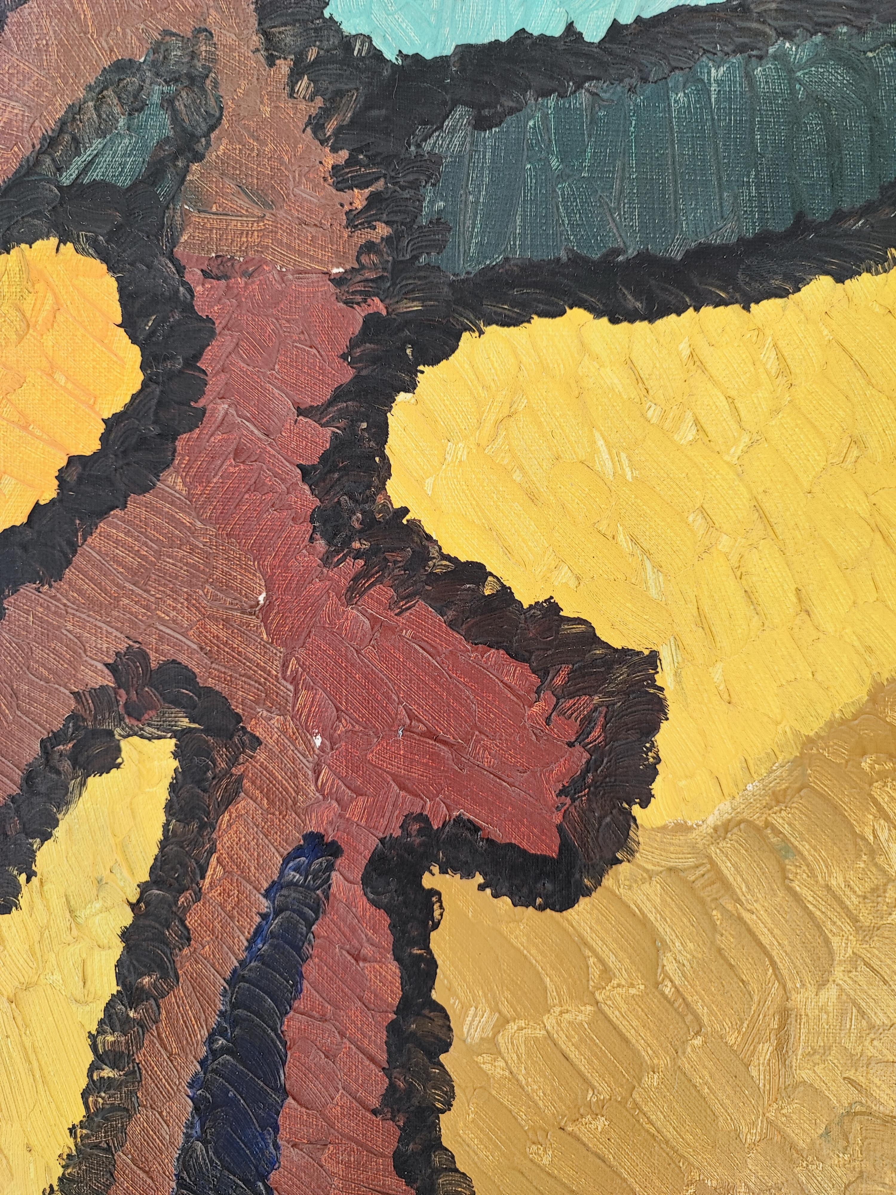 Composizione astratta - Painting Astratto di Unknown
