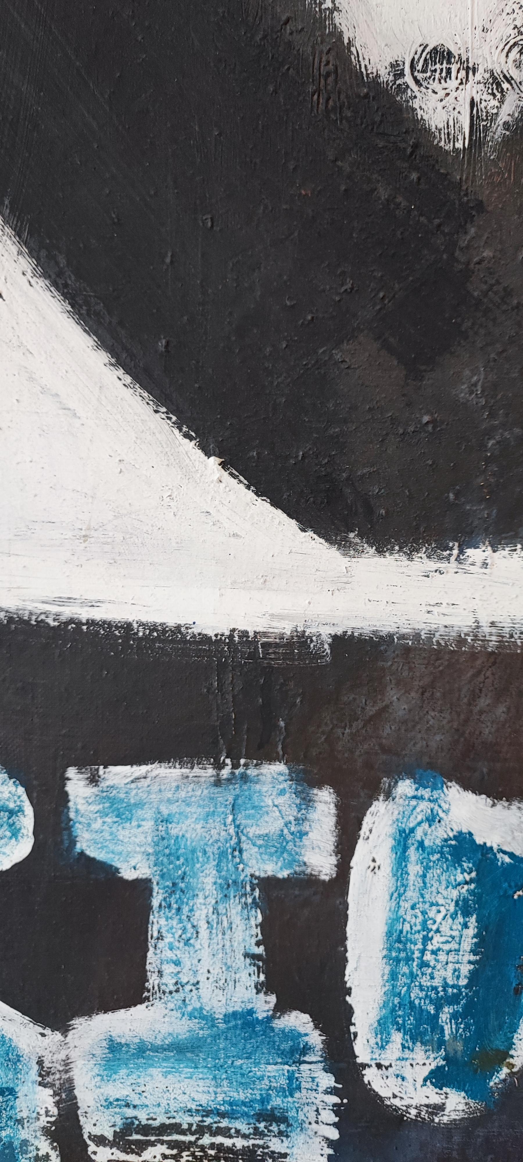 Composición abstracta - Abstract Painting Negro de Unknown