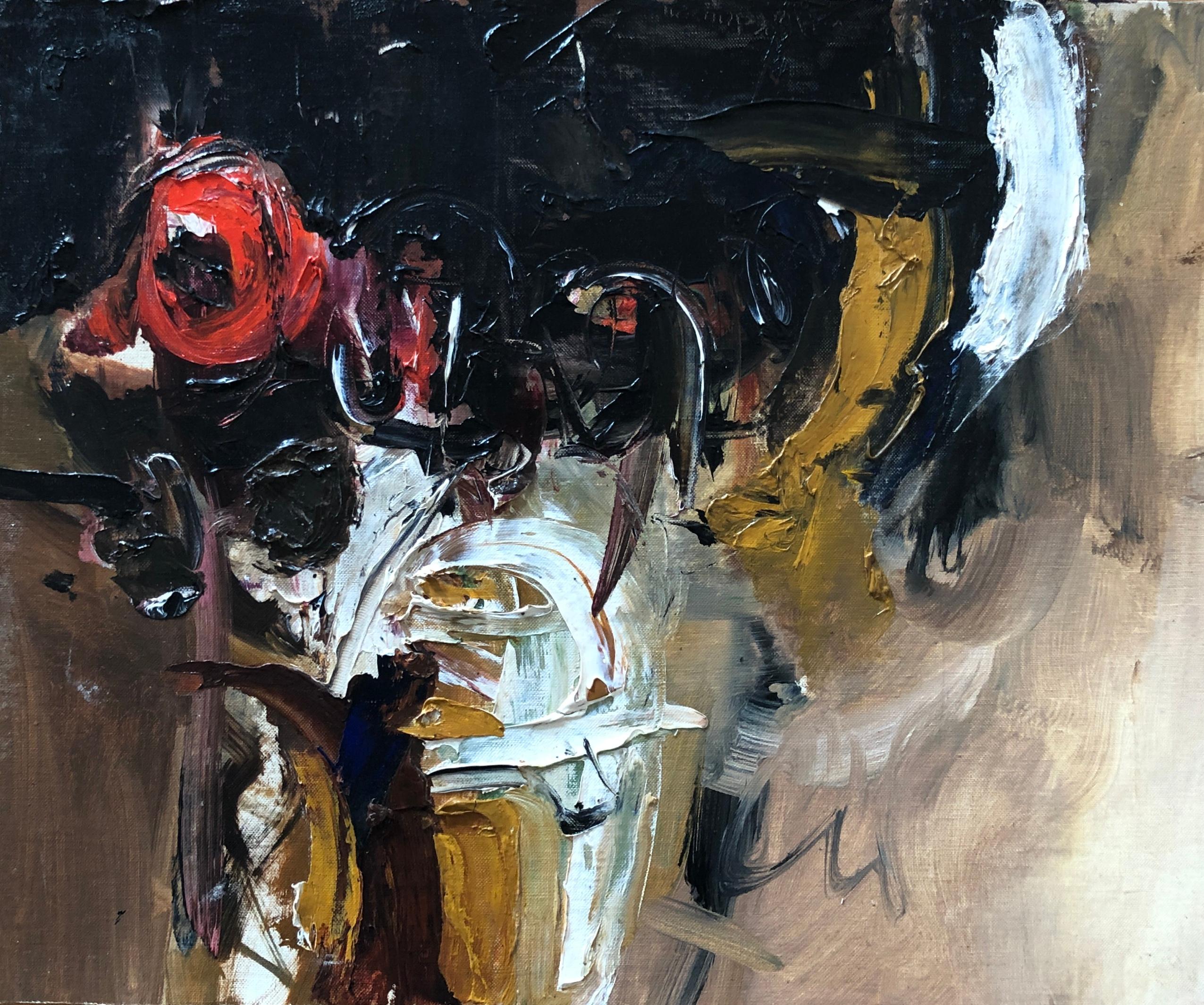 Unknown Abstract Painting – Abstrakte Zusammensetzung