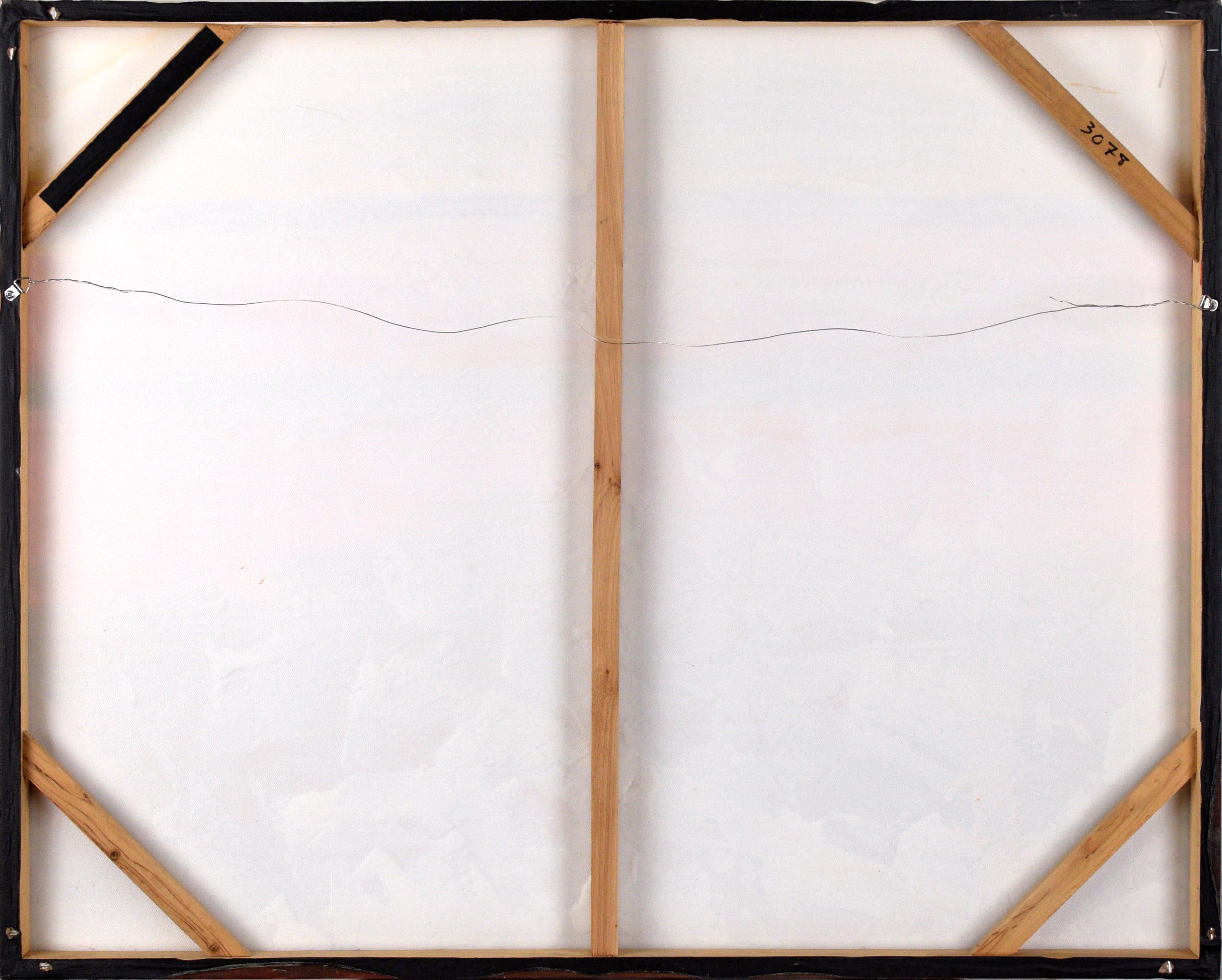 Abstrakte abstrakte Komposition inspiriert von Gerhard Richter im Angebot 3