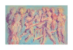 Abstract Expressionist Figurative -- Busking