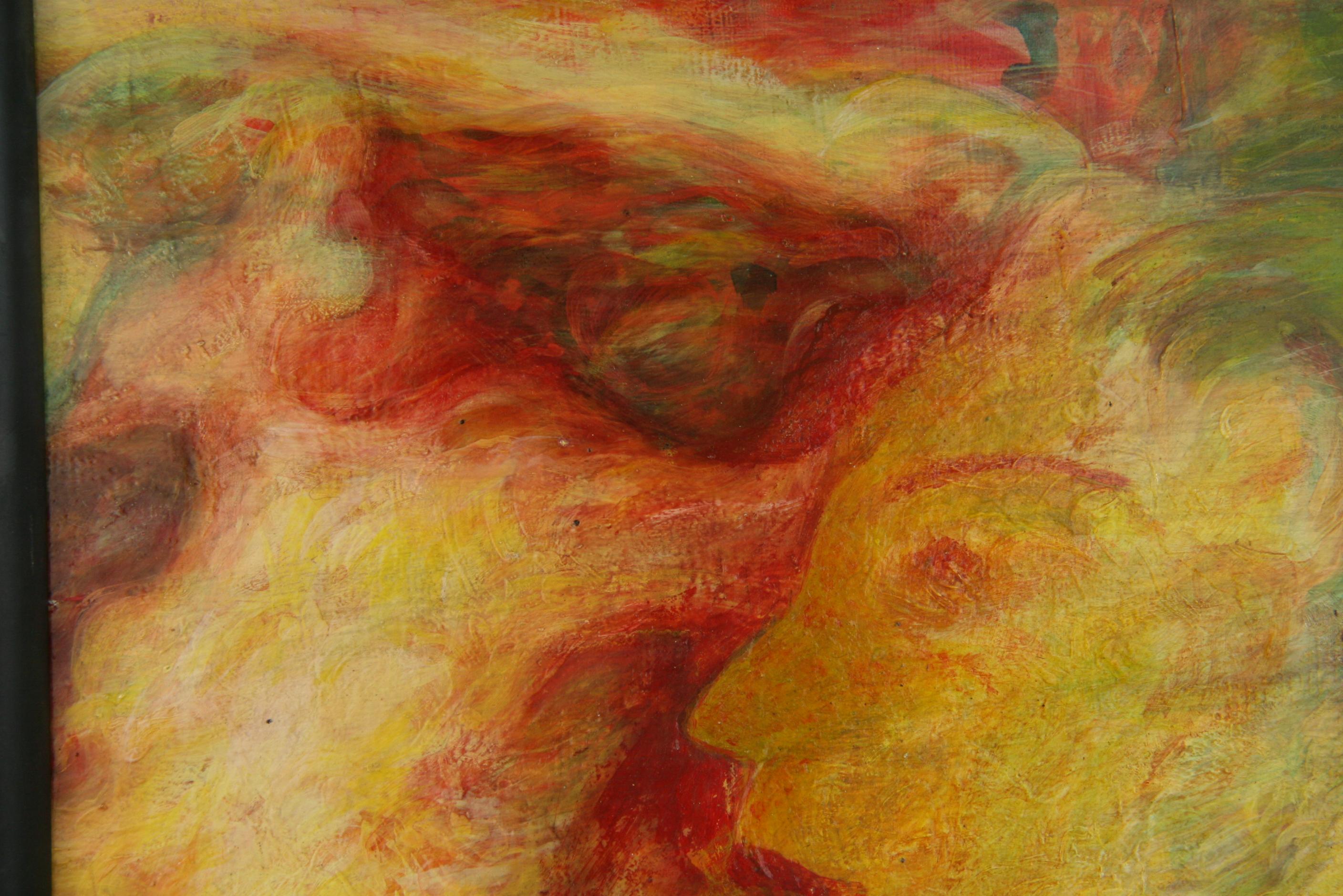 Expresionista abstracto  Pintura Figurativa Femenina - Figurative Painting Marrón de Unknown