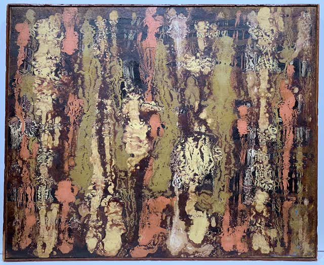 Masanobu Wagcon - Abstract Composition, Abstract Expressionist Painting ...