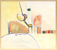Pittura Espressionista Astratta Americana 1960's Mid Century New York Colorata