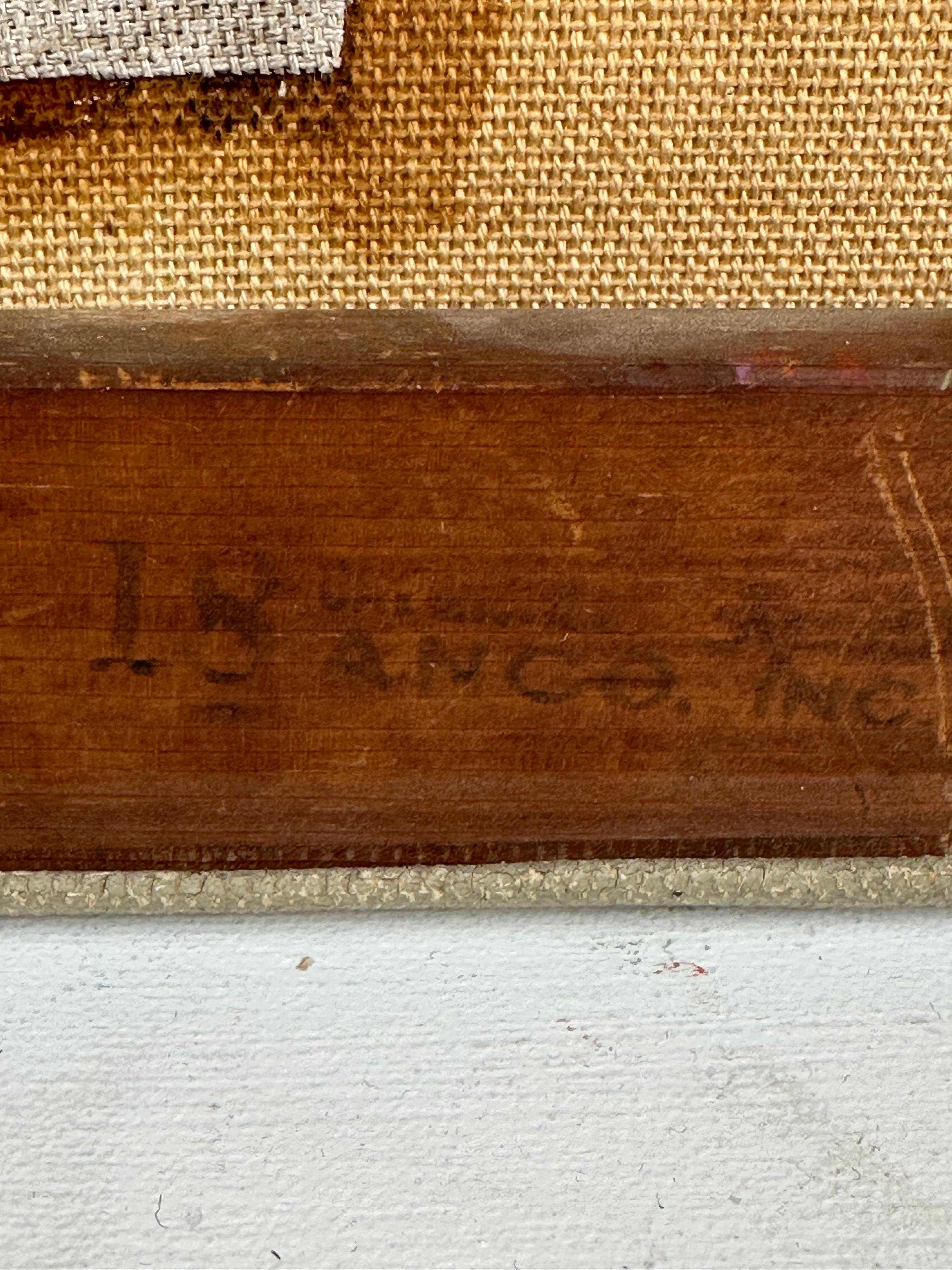 Abstract Expressionist Painting (Mid-century Modern action composition) im Angebot 8