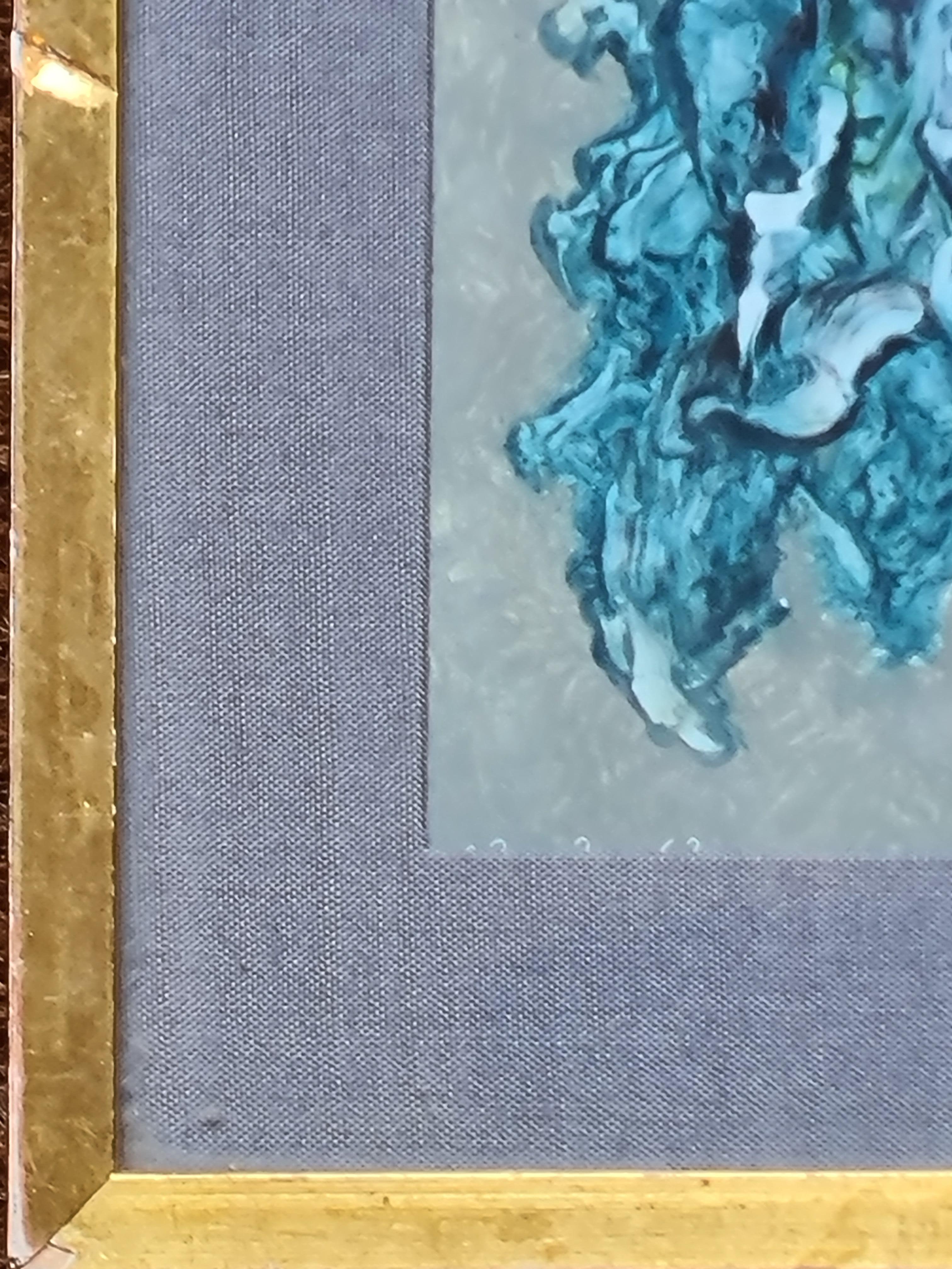 Abstract Expressionist Symphony in Blue, Follower of Clyfford Still For Sale 3