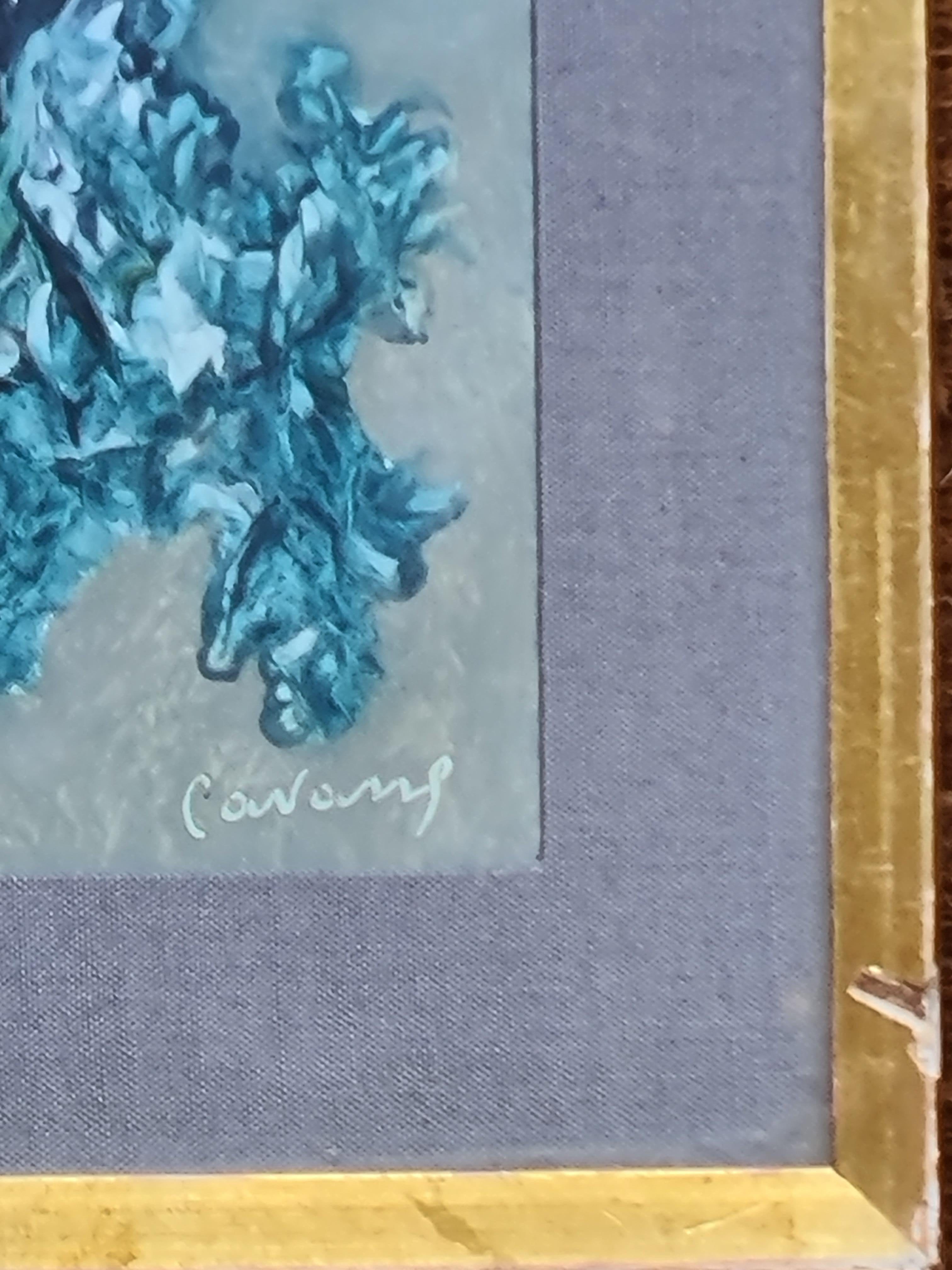 Abstract Expressionist Symphony in Blue, Follower of Clyfford Still For Sale 4