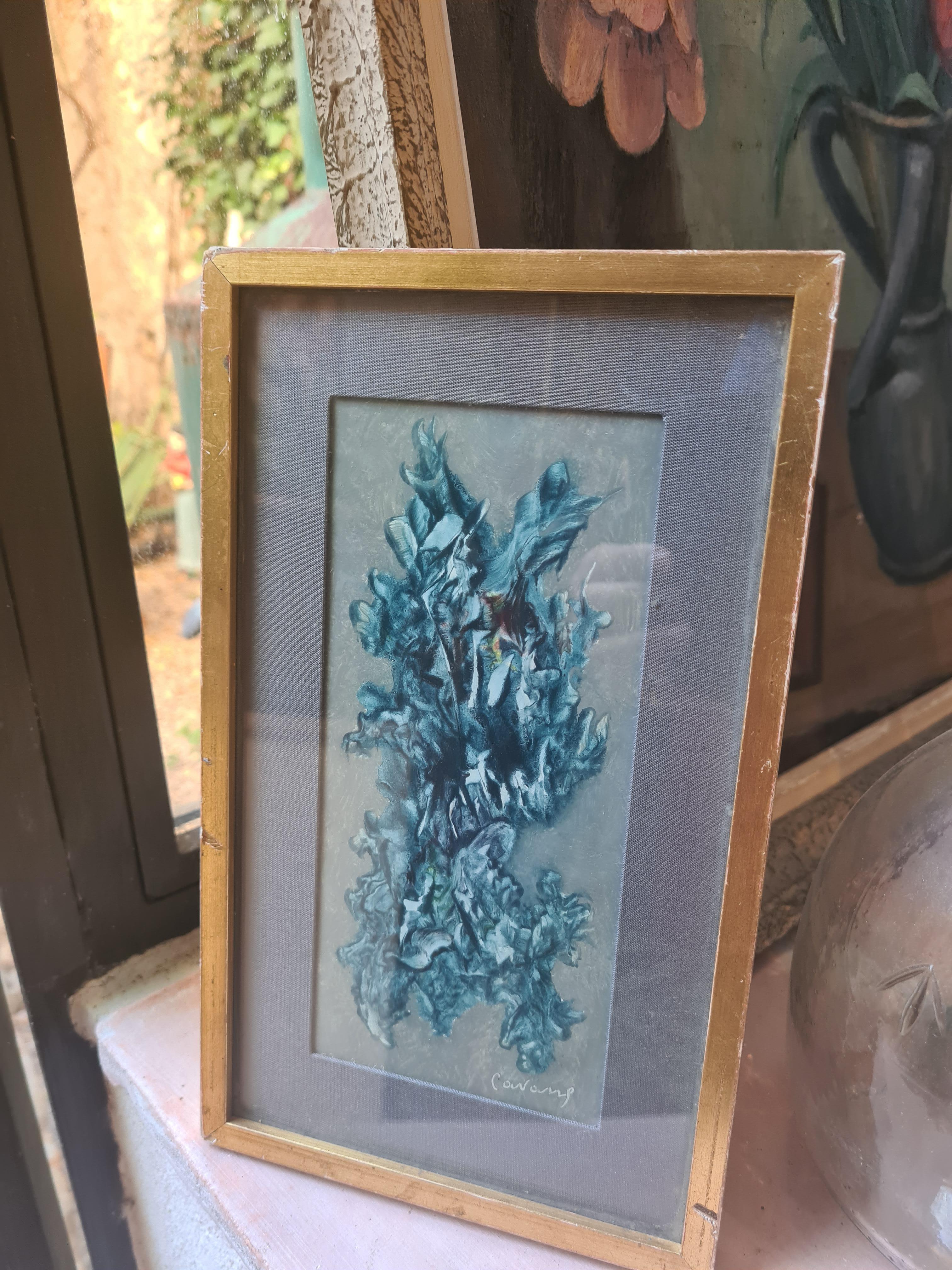 Abstract Expressionist Symphony in Blue, Follower of Clyfford Still For Sale 6