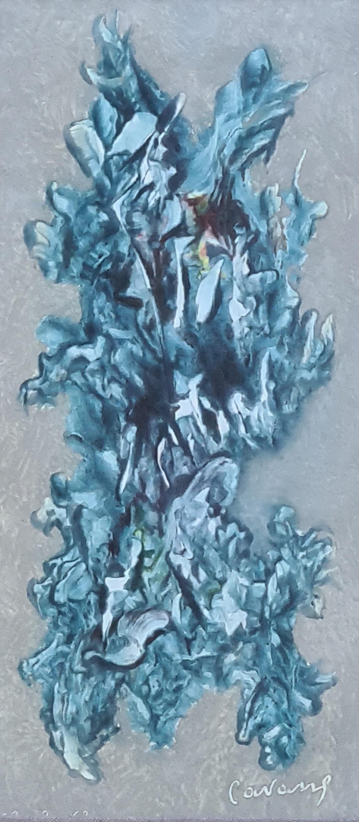 Symphonie expressionniste abstraite en bleu, disciple de Clyfford Still