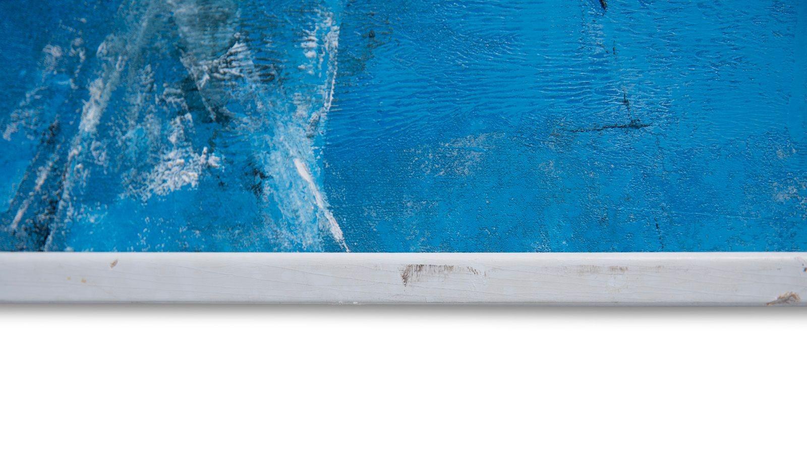 Pittura astratta su tela di Ken Nishi 