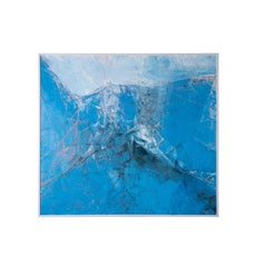 Pittura astratta su tela di Ken Nishi "Gaspe & the Laurenthians".