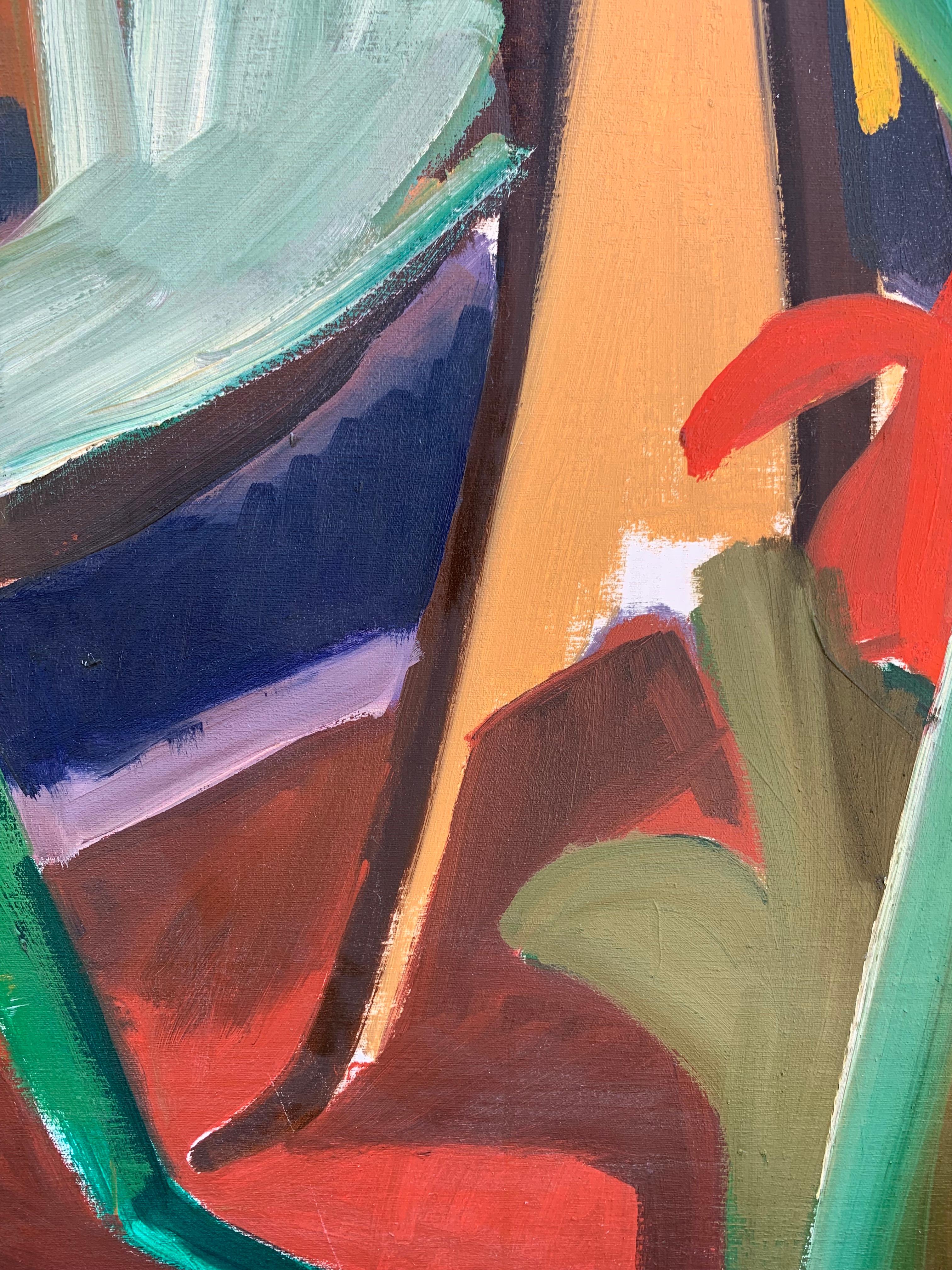 Pittura astratta figurativa espressionista - Painting di Unknown