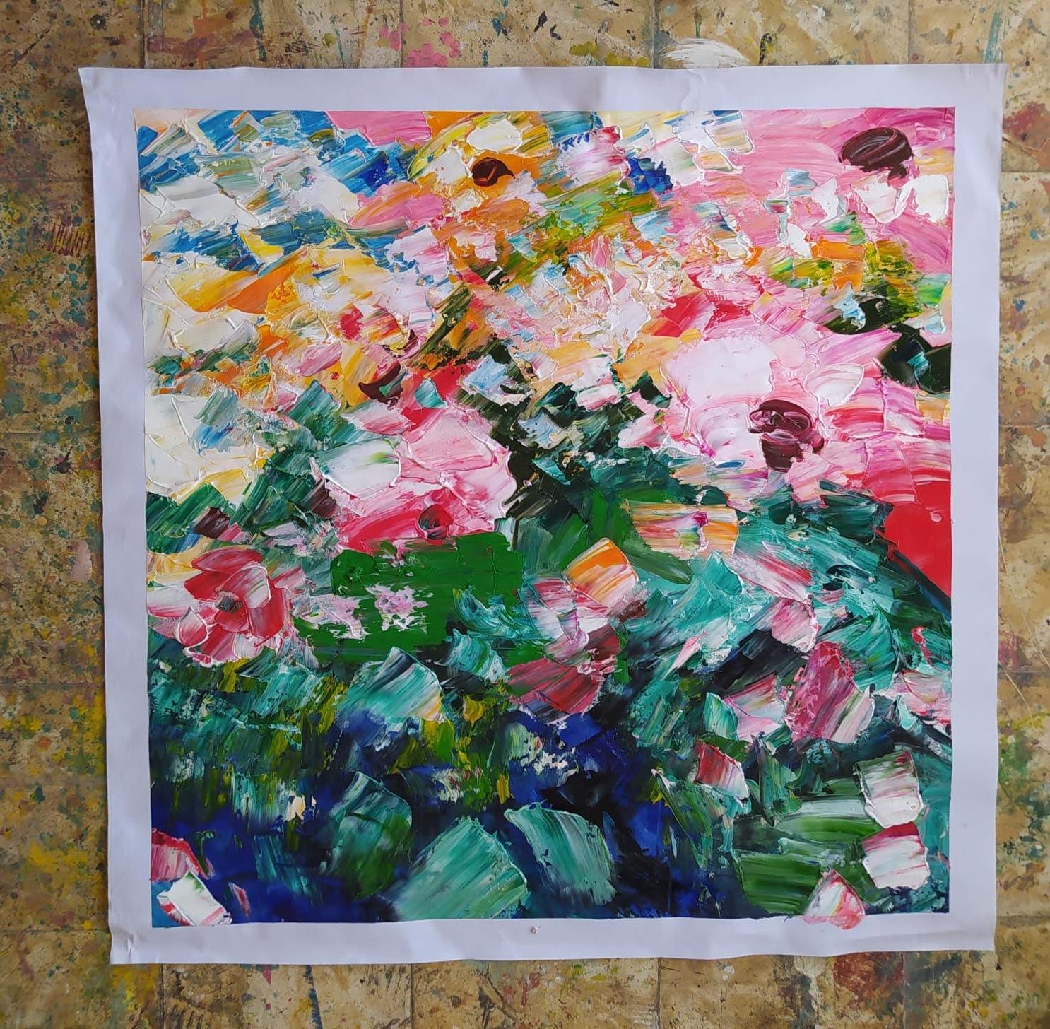 FIORI ASTRATTI - Painting di Unknown