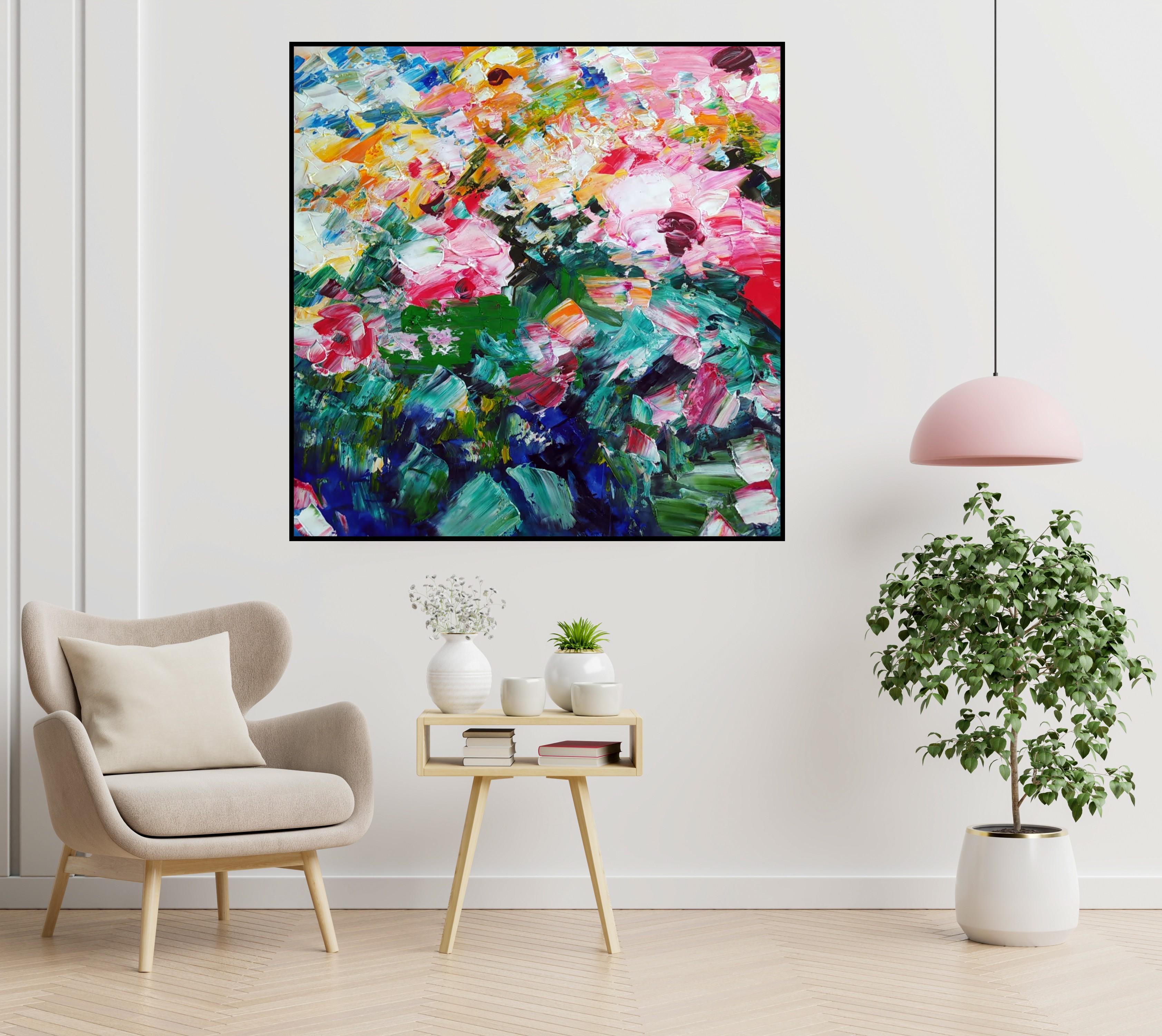 FIORI ASTRATTI - Painting Astratto di Unknown
