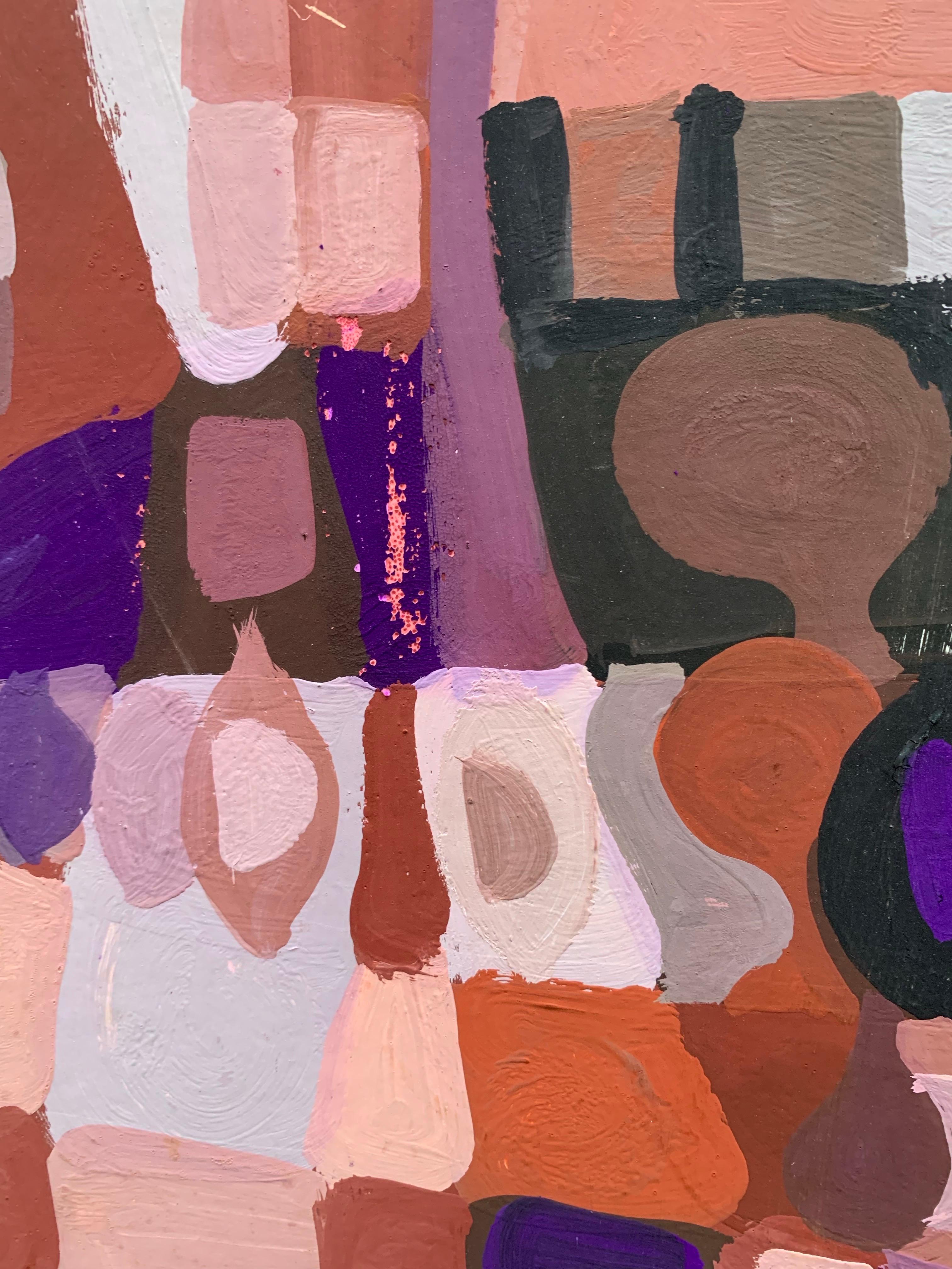 Abstract Geometric Composition with Dome-Like Silhouettes. Circa 1970 For Sale 6