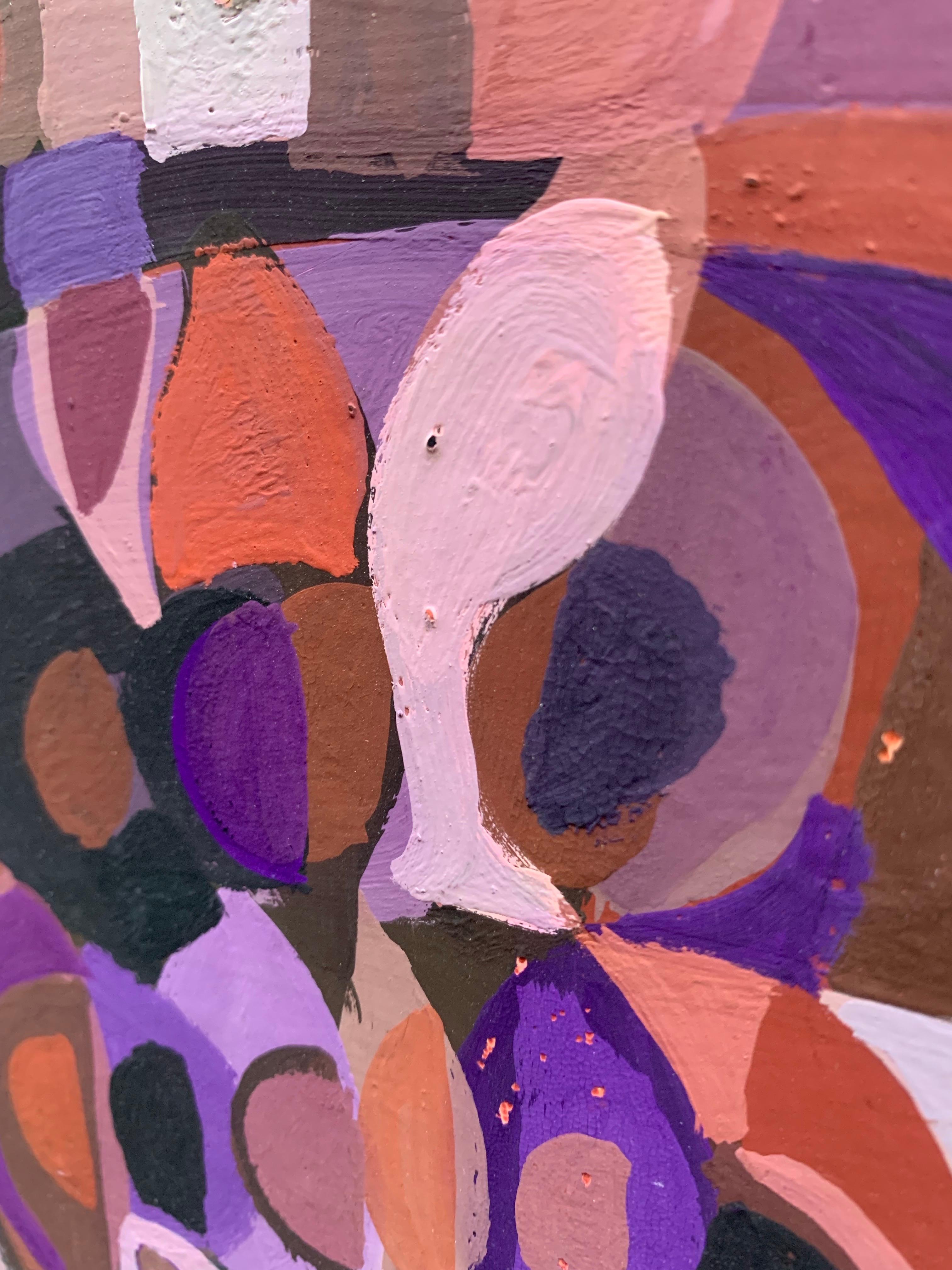 Abstract Geometric Composition with Dome-Like Silhouettes. Circa 1970 For Sale 3