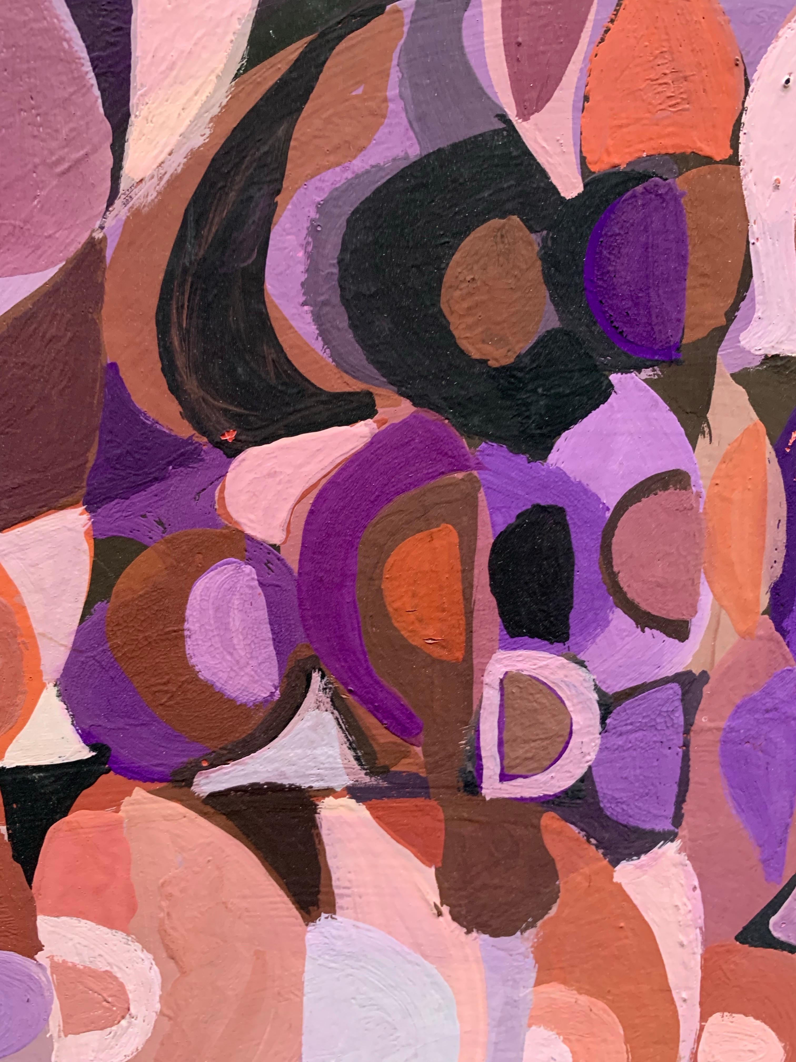 Abstract Geometric Composition with Dome-Like Silhouettes. Circa 1970 For Sale 5