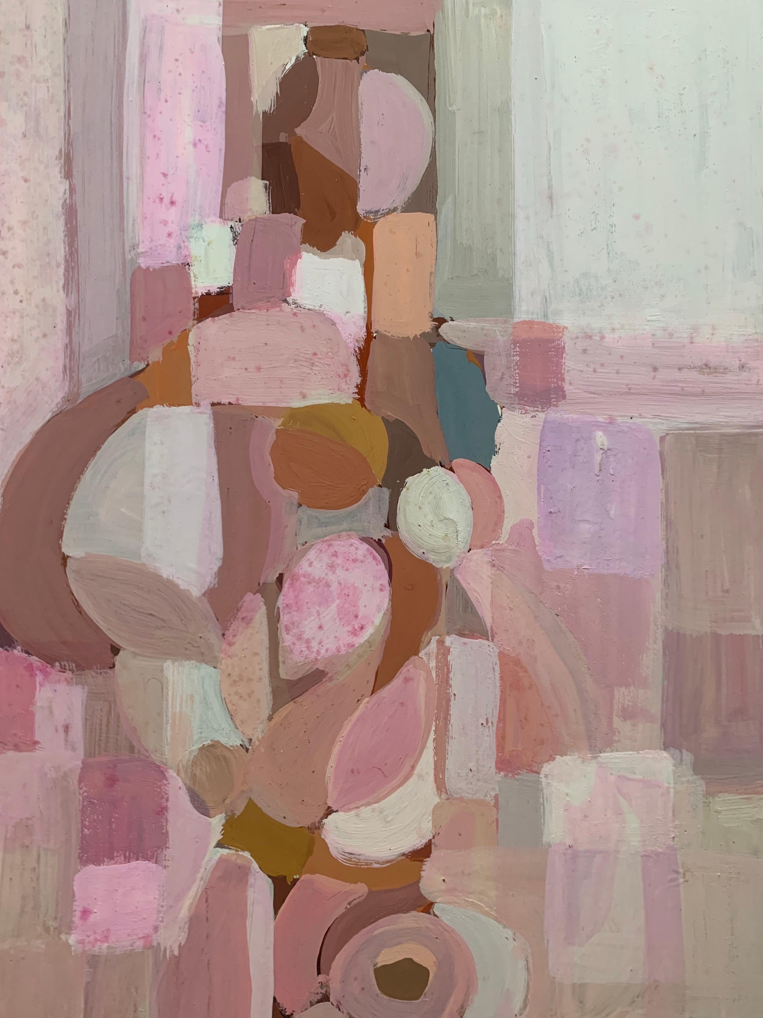 Abstract Geometric Female Nude

Artist: Unattributed
Date: Approximately 1970
Medium: Oil on cardboard
Dimensions: H 66 cm x W 50 cm approx.

This painting depicts a stylized female figure in an abstract geometric nude. The artist employs a palette
