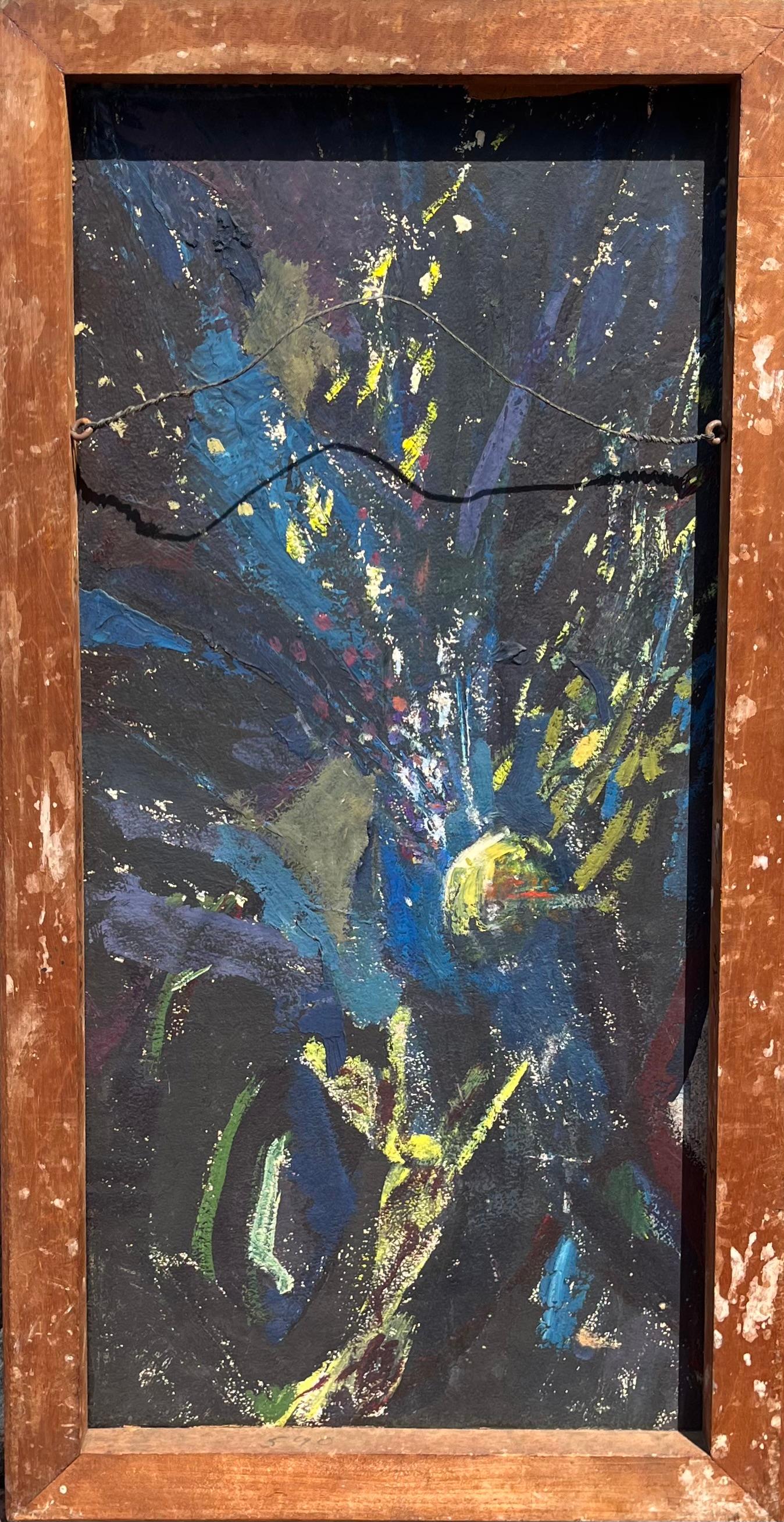Scena astratta di un iceberg - Abstract Painting Grigio di Unknown
