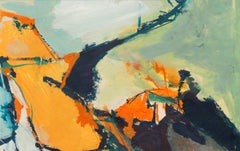 'Abstract in Coral and Jade', American School