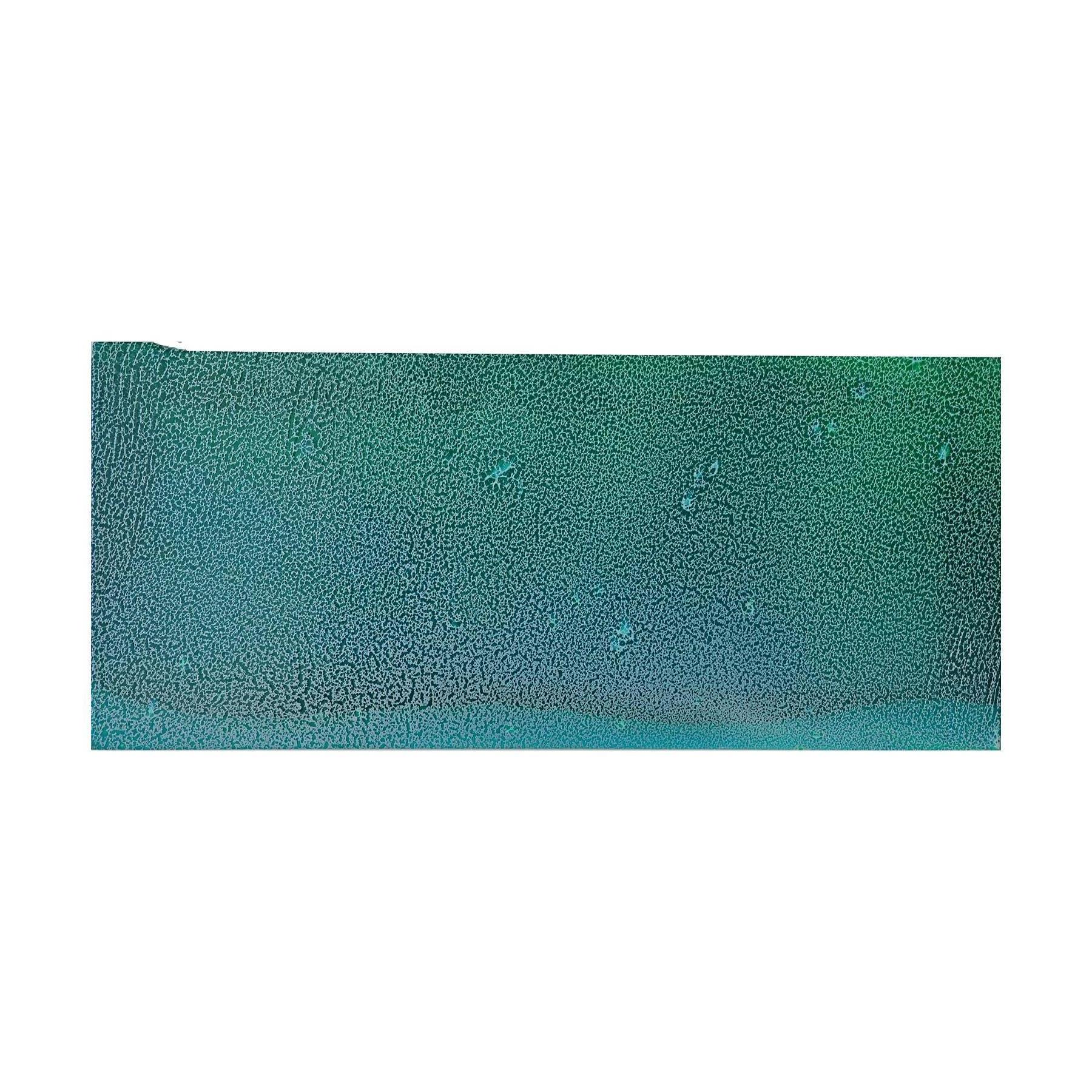 Abstract Mixed Media Blue and Green Resin Piece - Mixed Media Art by Unknown