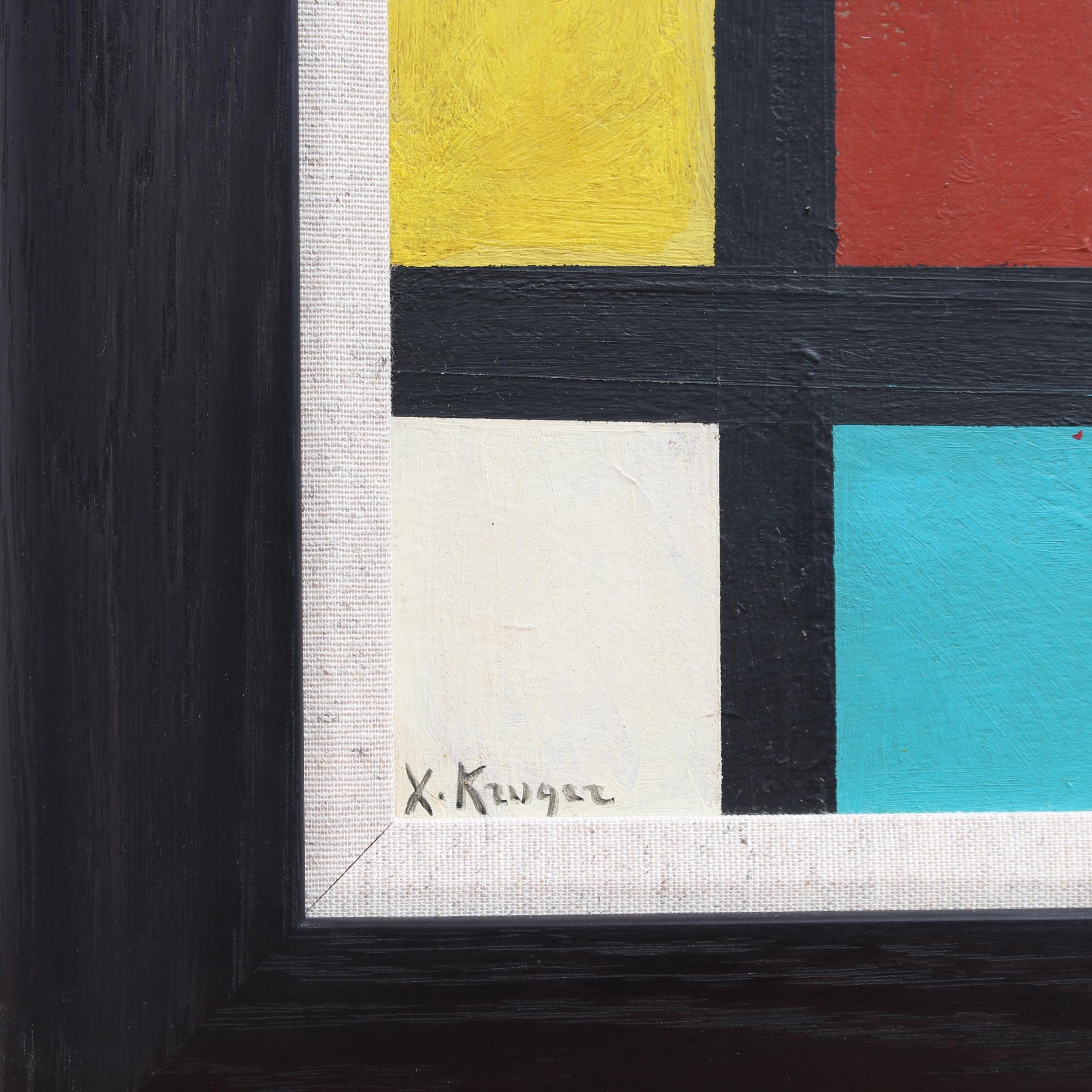 'Abstract of Lines and Colours' German School (circa 1960s) For Sale 9