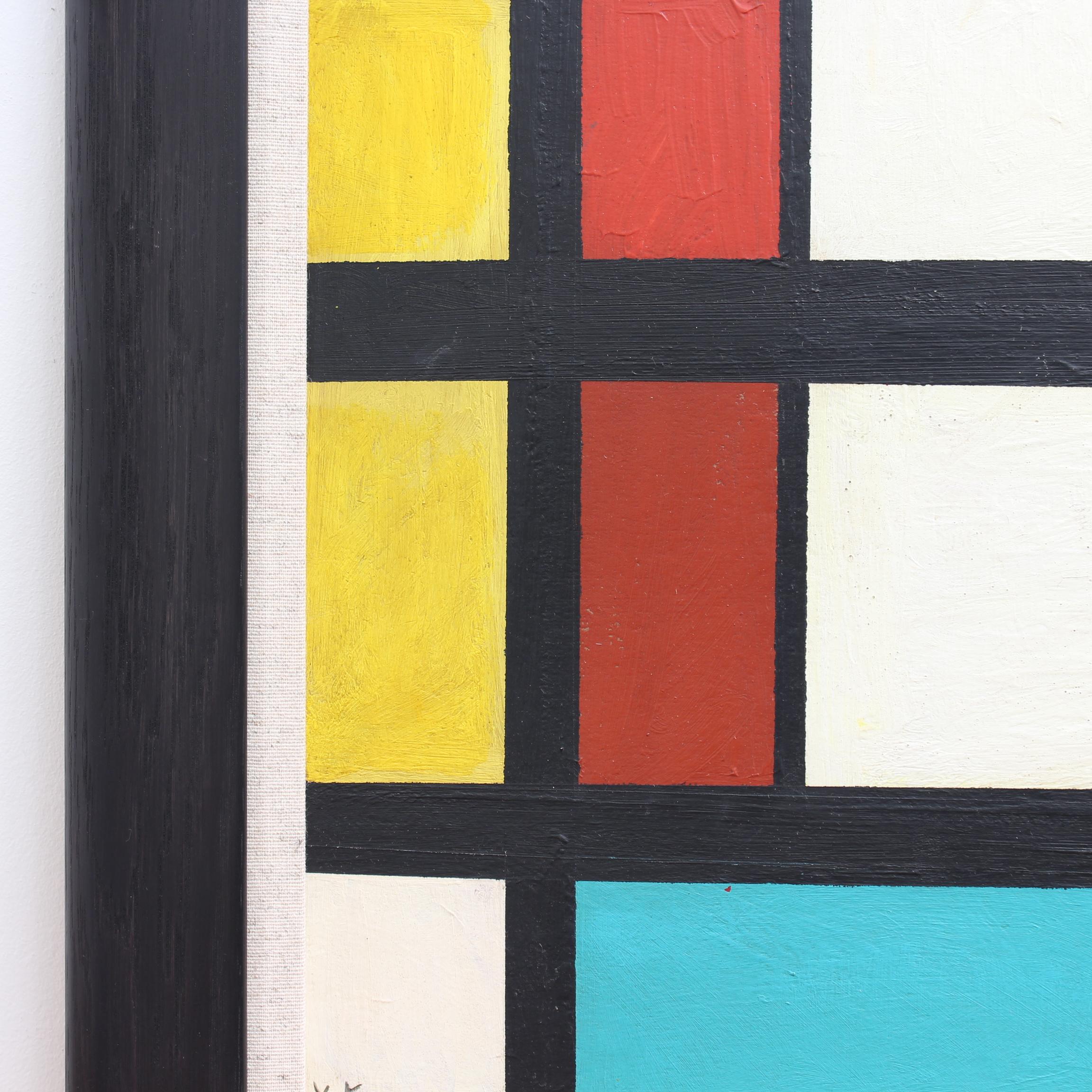 'Abstract of Lines and Colours' German School (circa 1960s) For Sale 7