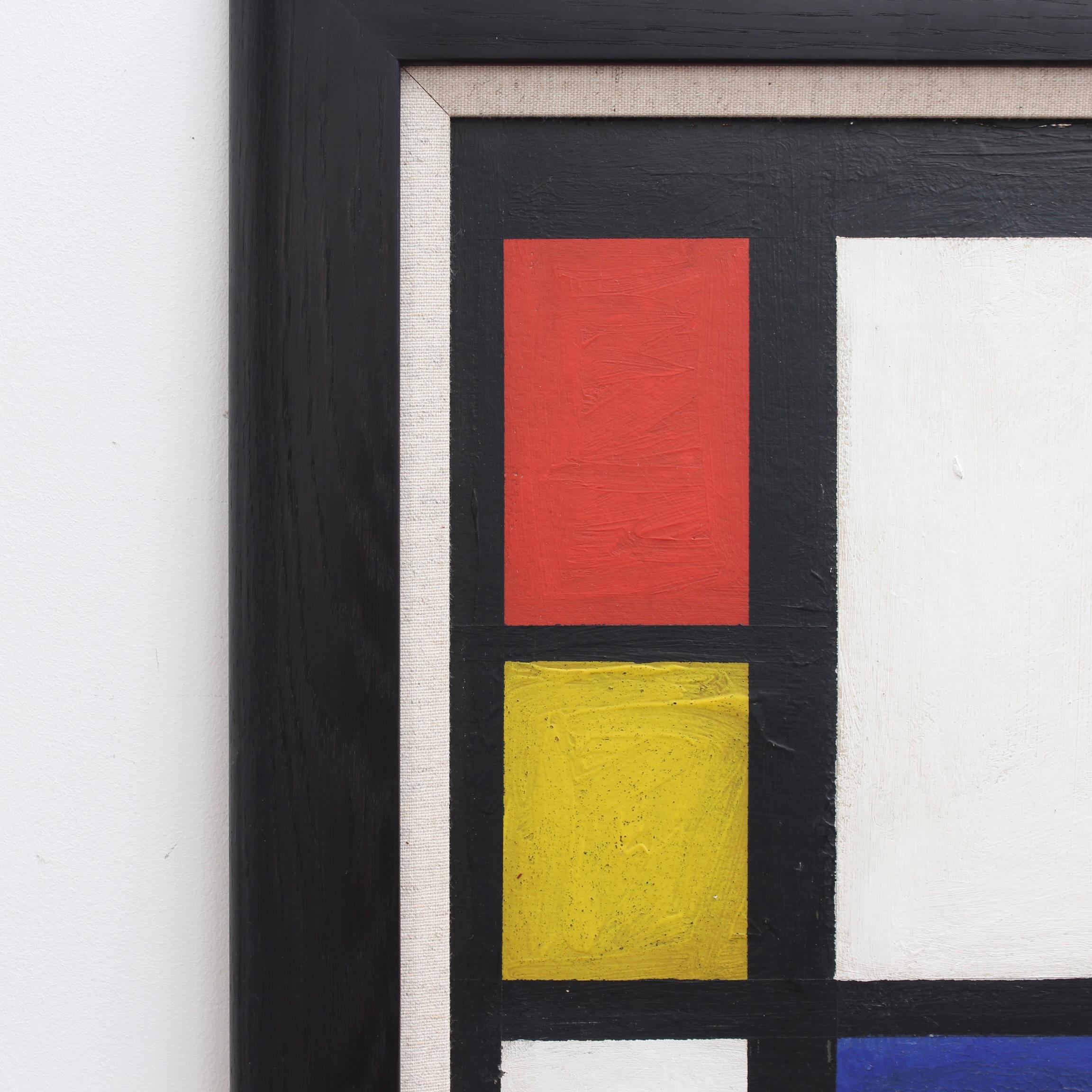 'Abstract of Lines and Colours II' German School (circa 1960s) For Sale 2