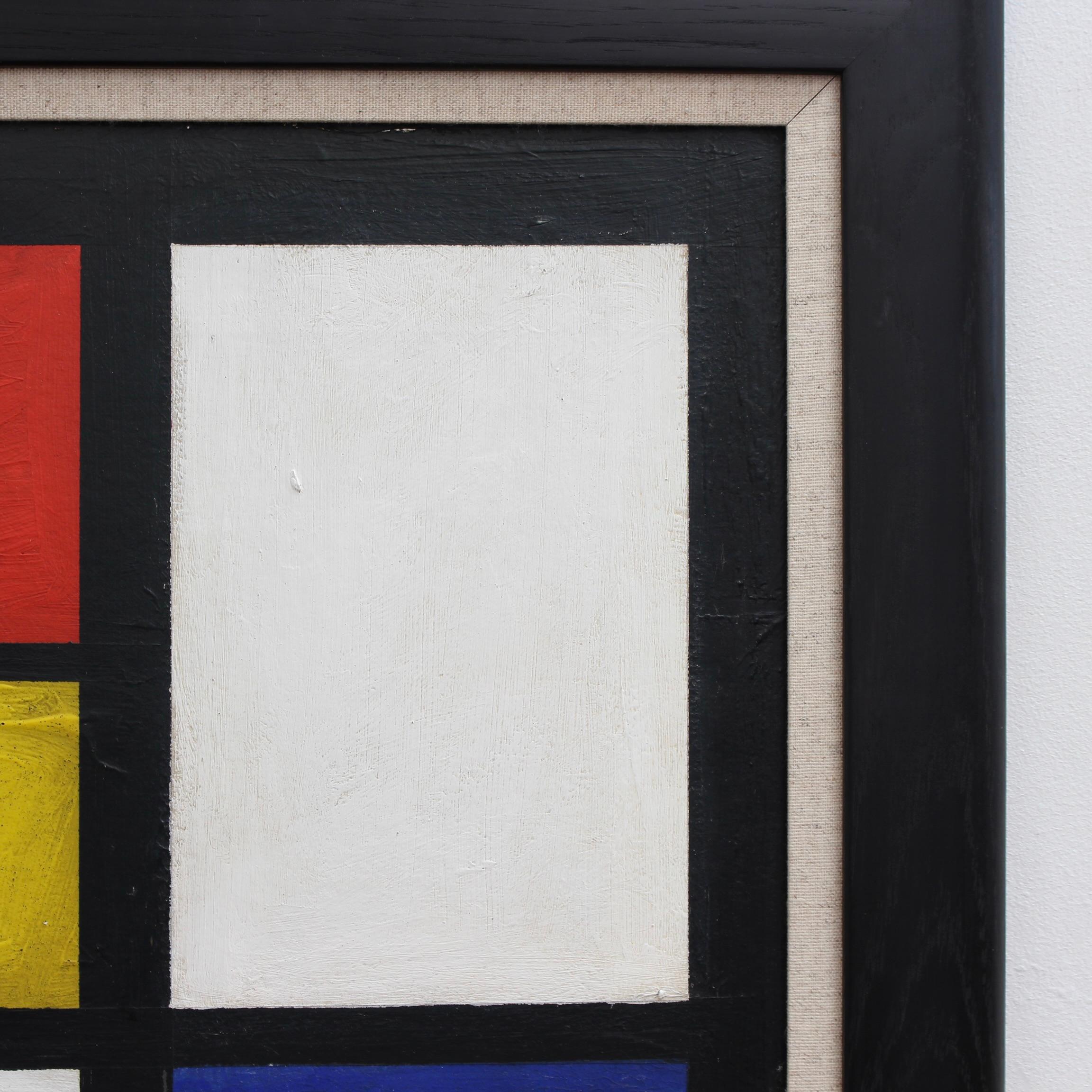 'Abstract of Lines and Colours II' German School (circa 1960s) For Sale 3