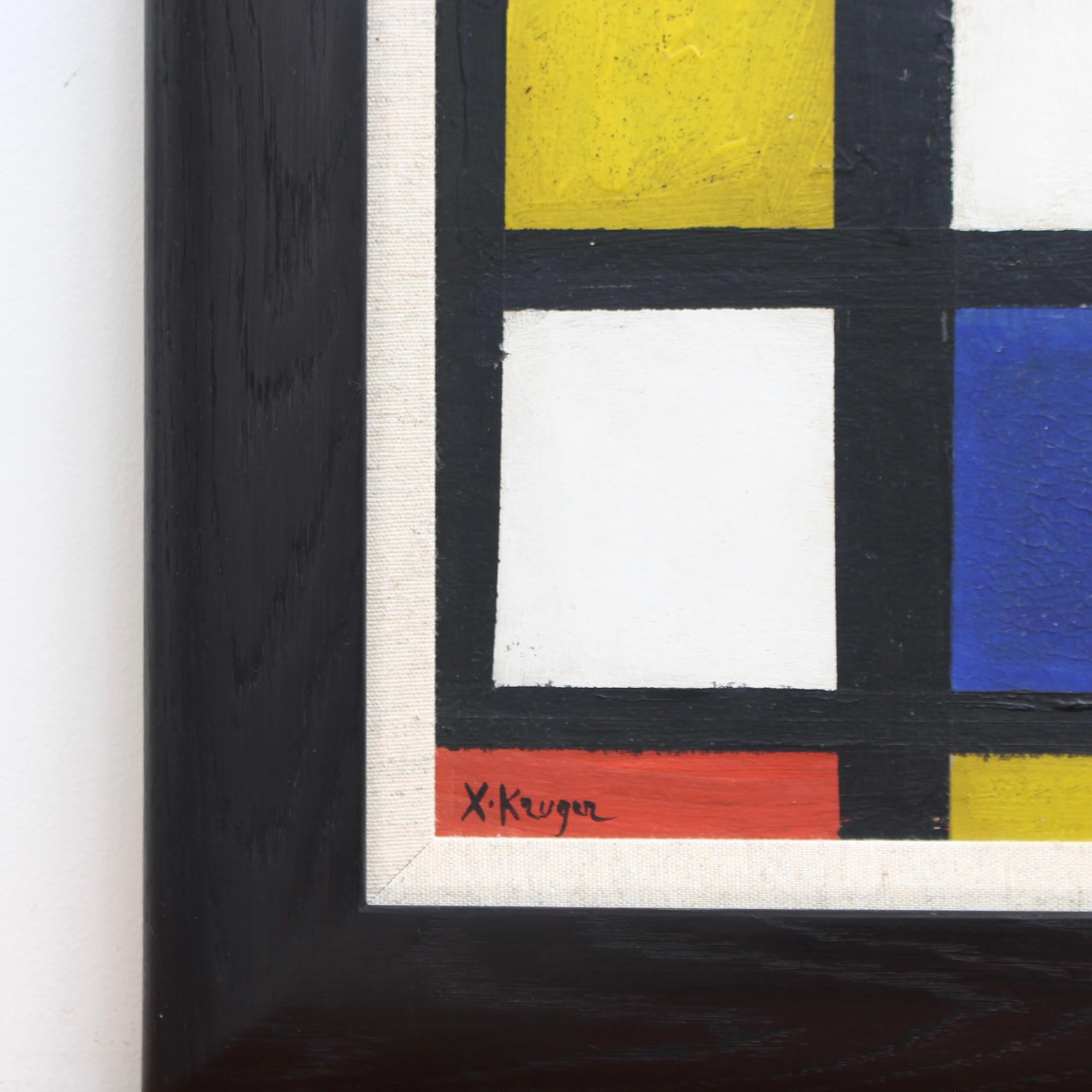 'Abstract of Lines and Colours II' German School (circa 1960s) For Sale 6