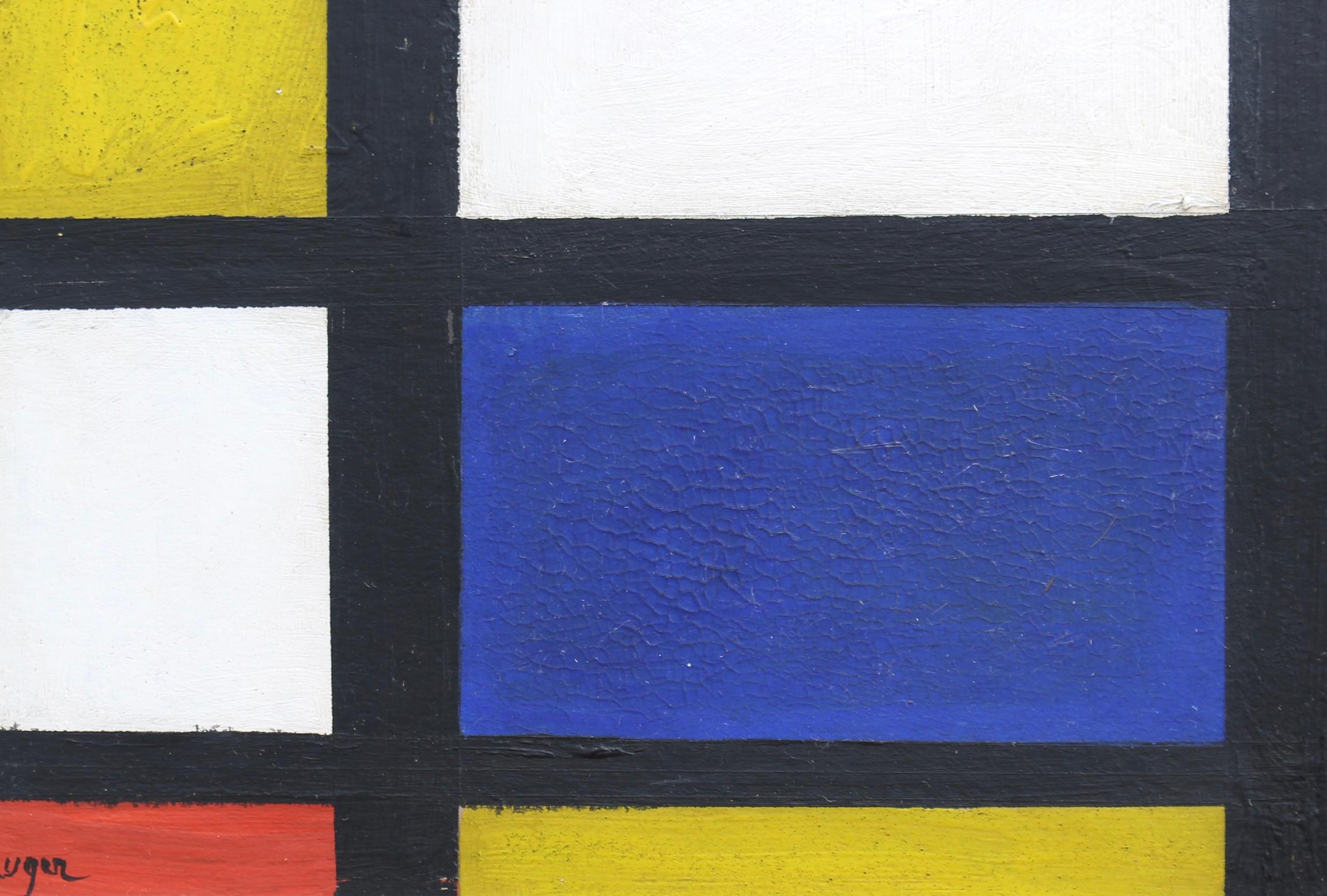 'Abstract of Lines and Colours II' German School (circa 1960s) For Sale 7