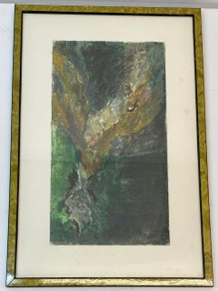 Vintage Abstract Oil Painting by S. Kissel 20th C.